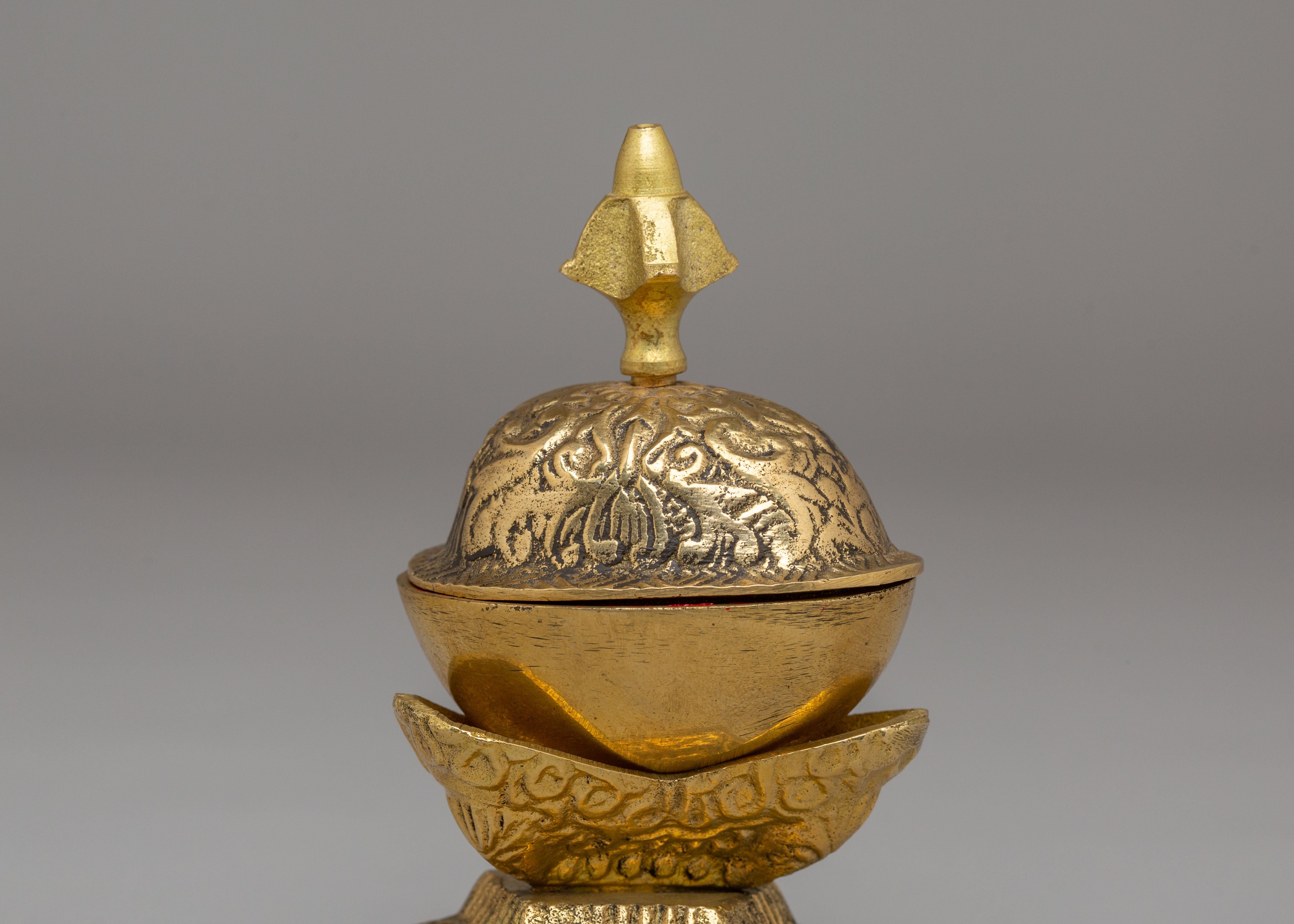 Sacred Buddhist Kapala Set for Altar | Ritual Offering Vessels