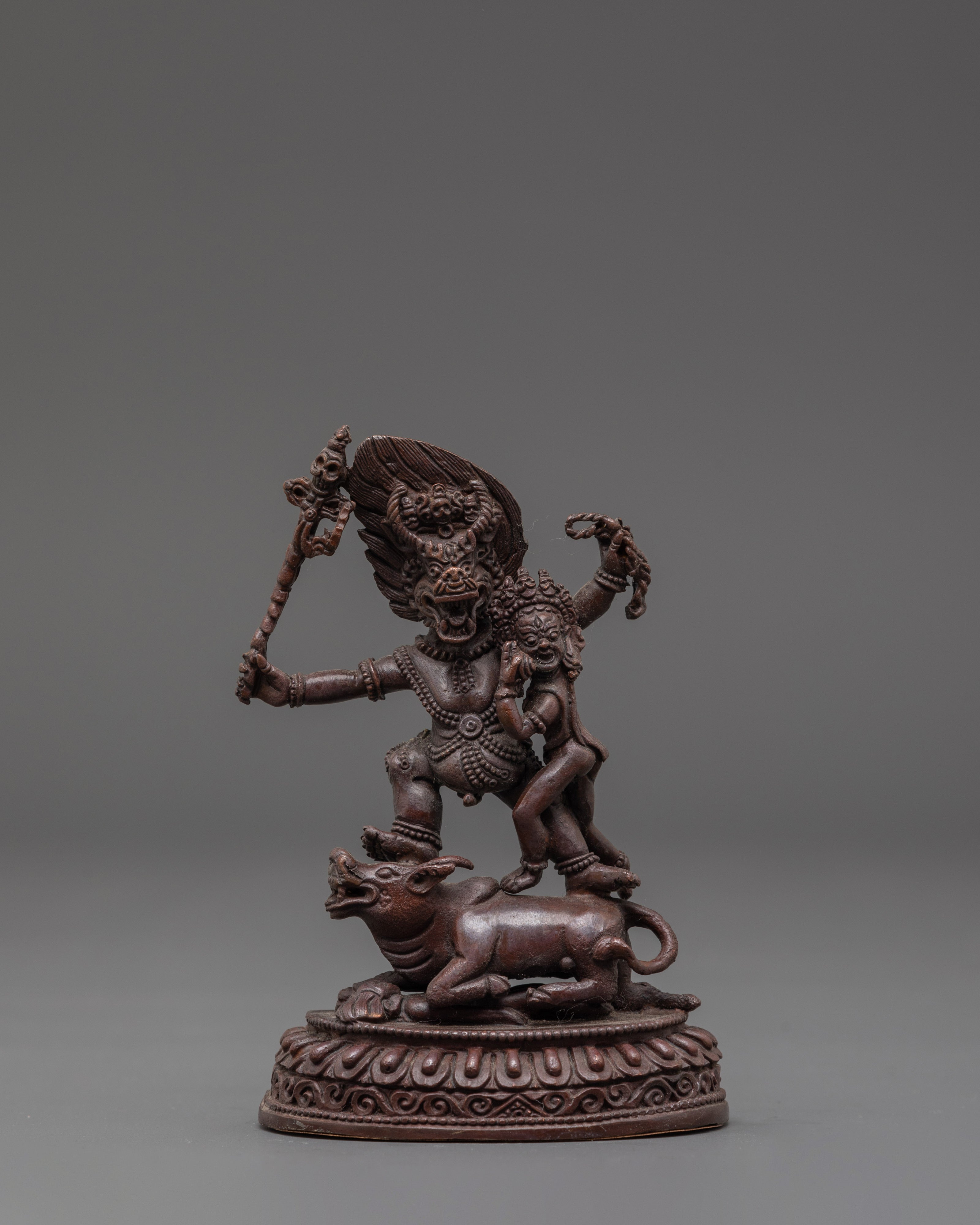 Tibetan Protector Deity Yamantaka Sculpture | Embodiment of Compassion