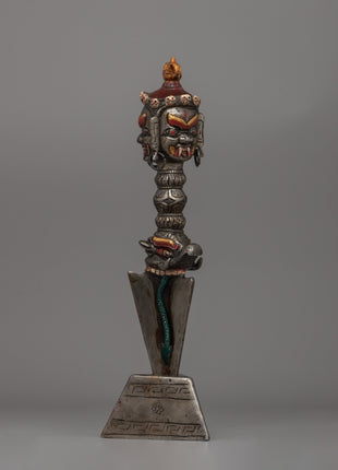 Iron Vajra Phurba Ritual Dagger | A Symbol of Power and Transformation
