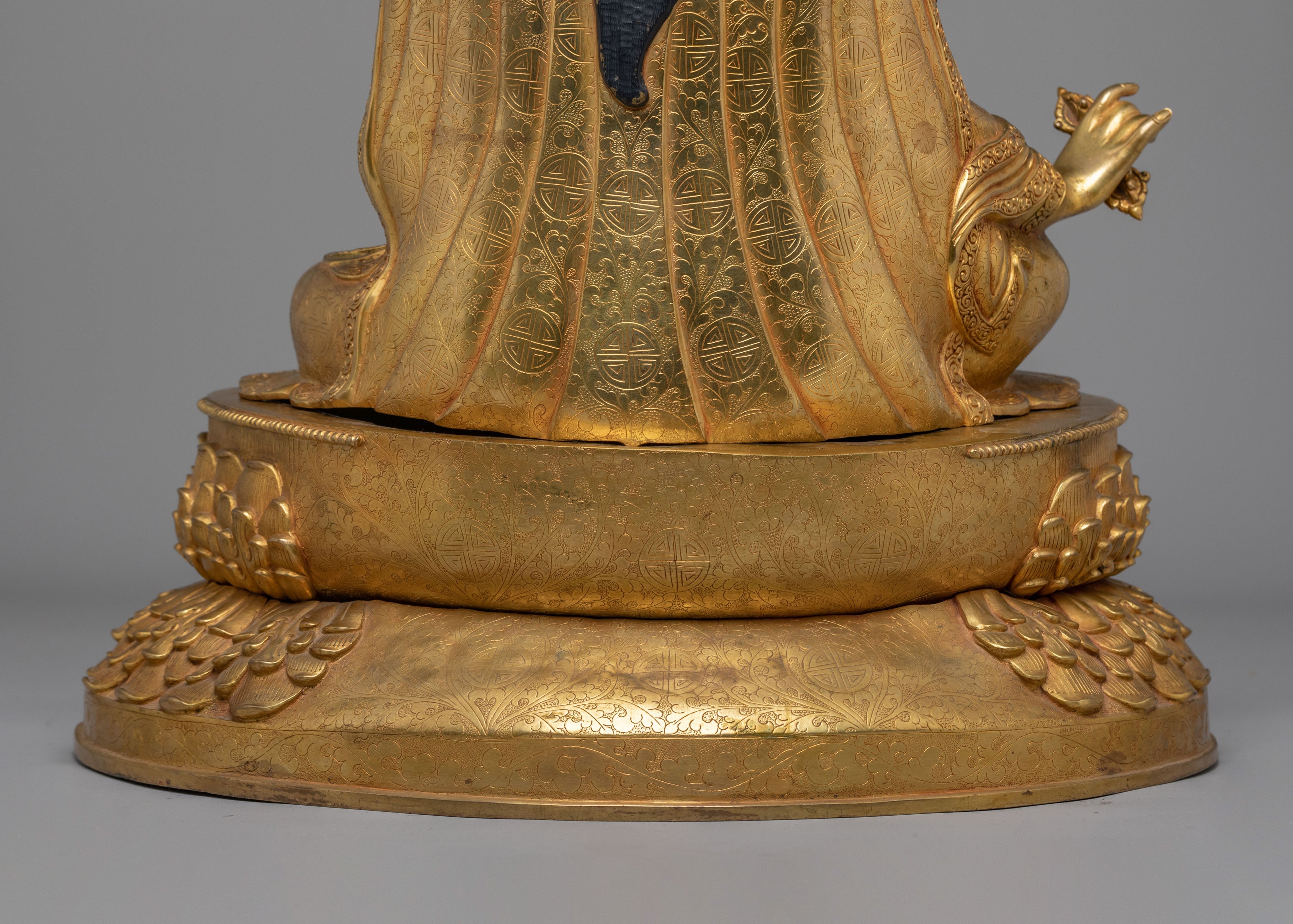 Lotus Born Guru Rinpoche Statue | Tibetan Buddhist Padmasambhava Sculpture
