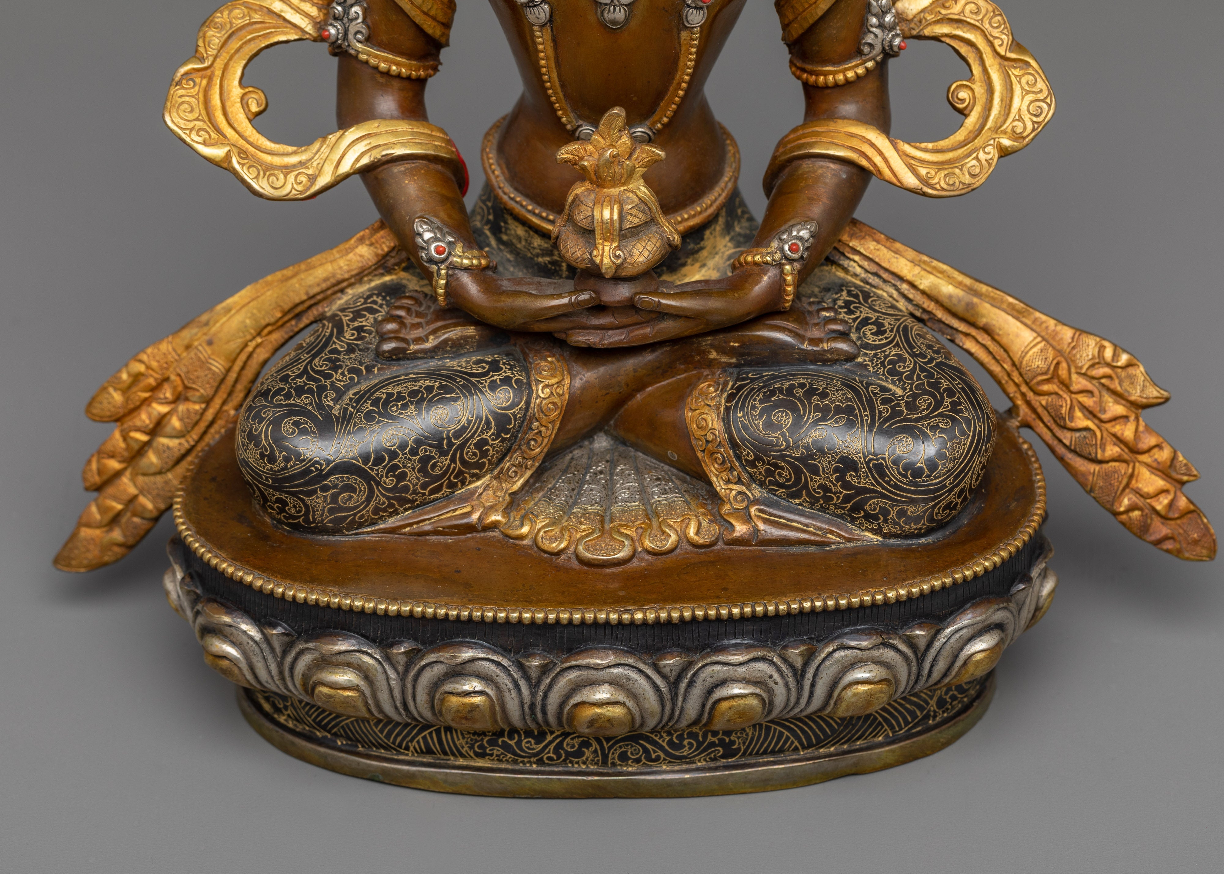Invite Longevity and Spiritual Prosperity with These Inspiring Amitayus Images in a Stunning Statue