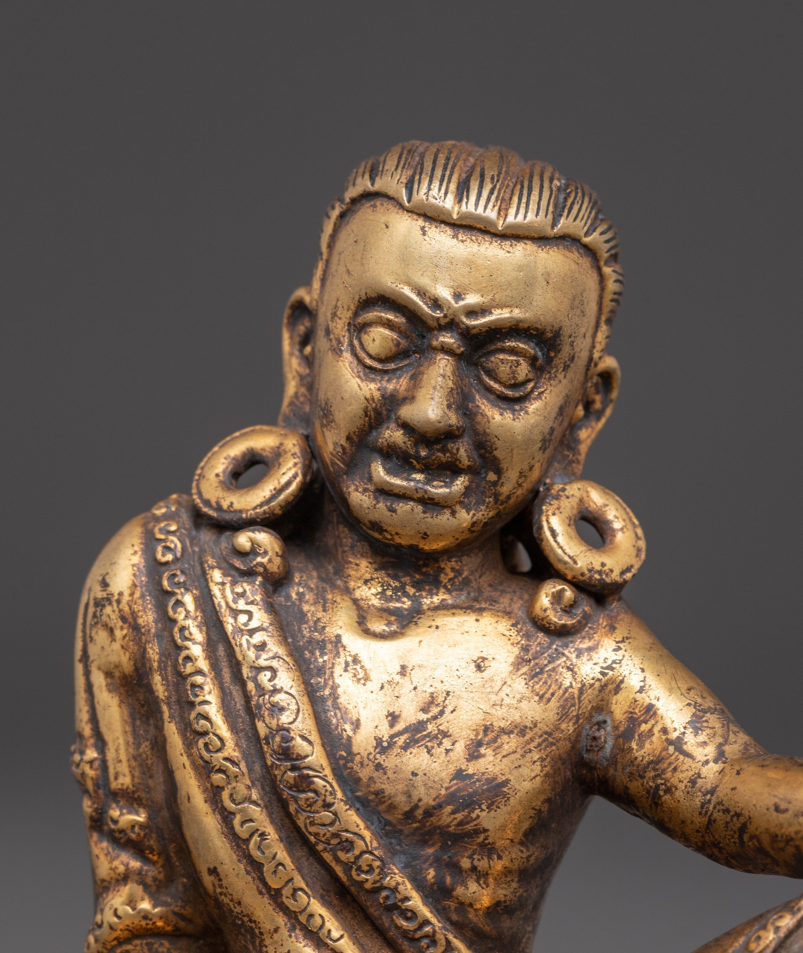 Handmade Milarepa Art, Tibetan Buddhist Yogi