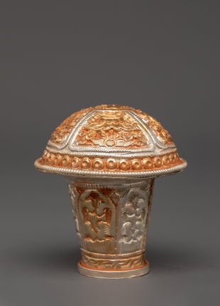 Brocade Stick Cap Home Decor | Elegant Decorative Accent
