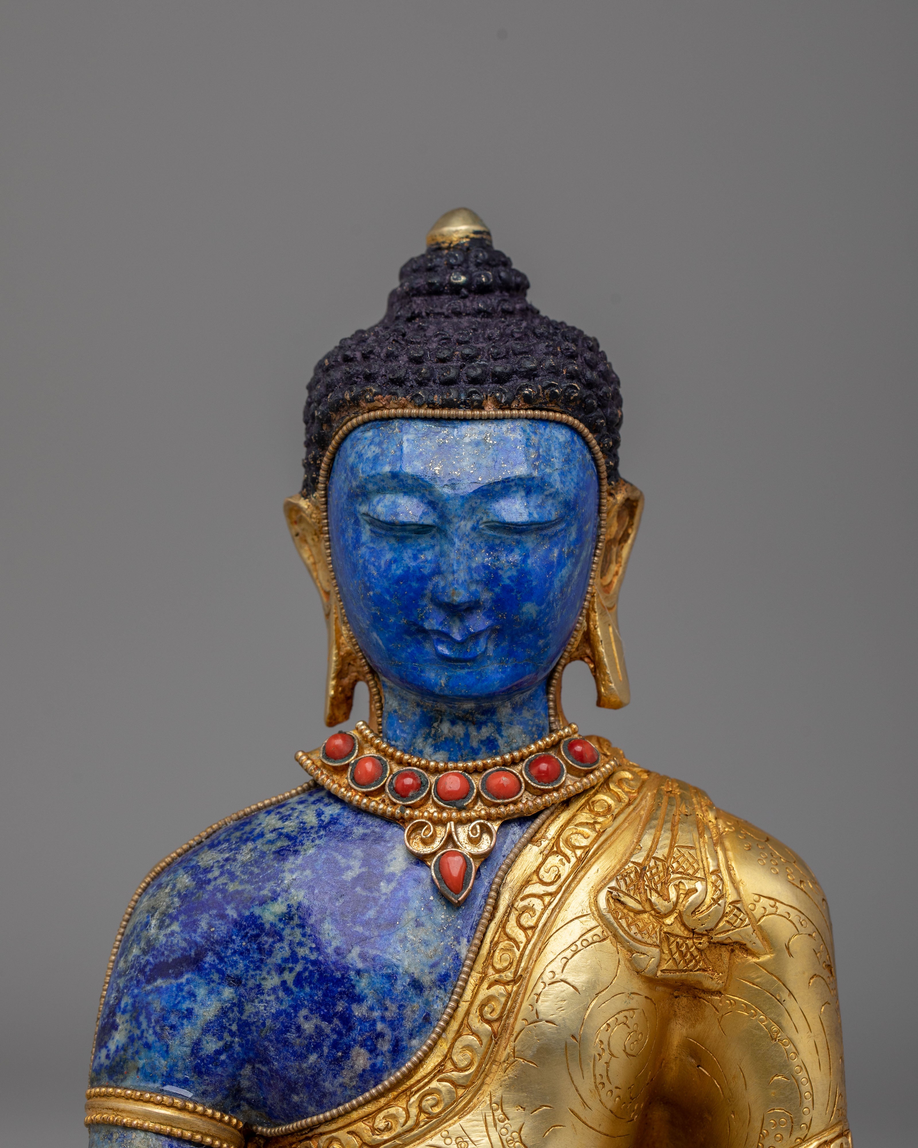 Sacred Tibetan Medicine Buddha Statue | Healing Buddha Artwork for Meditation