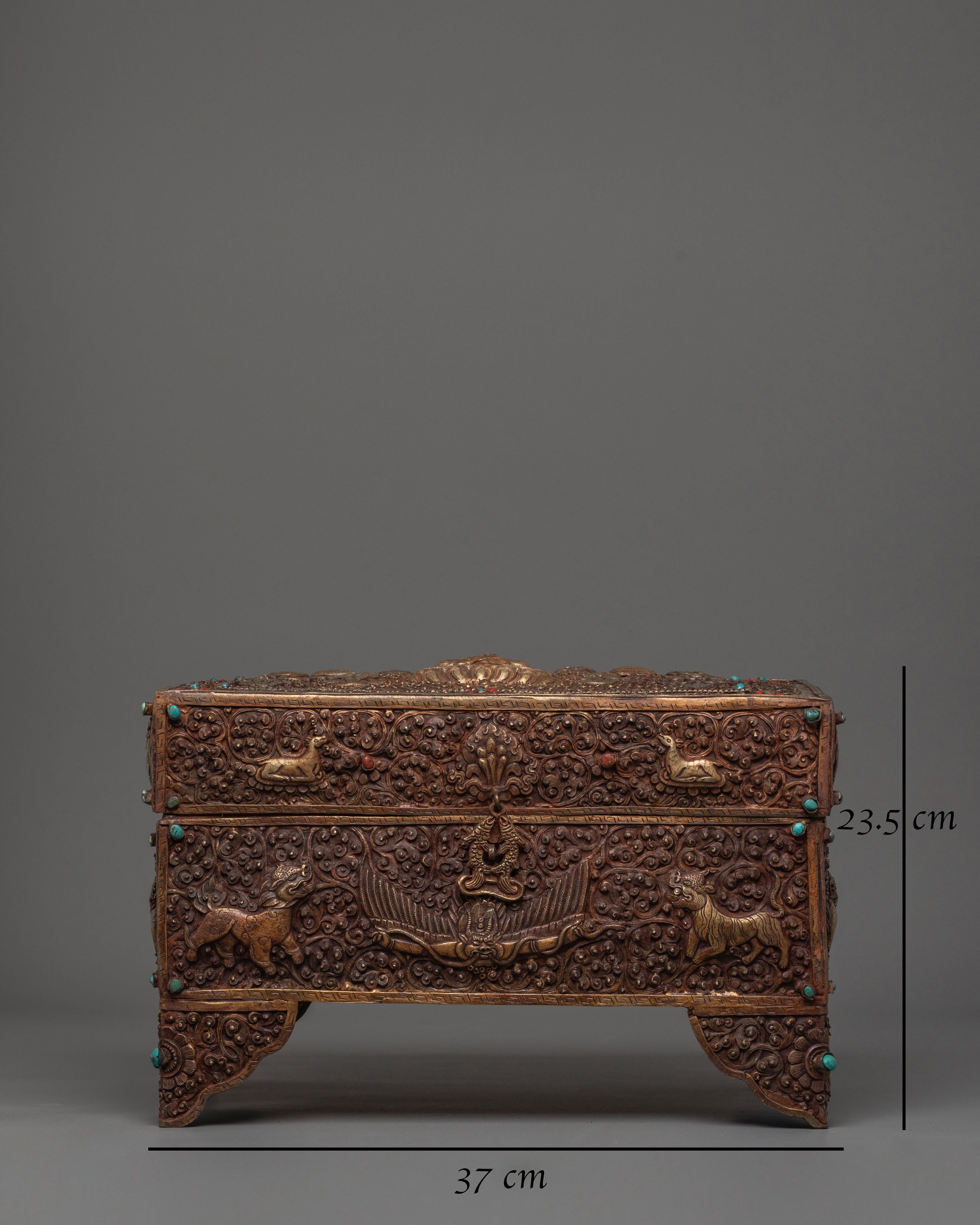 Avalokitesvara Carved Altar Box | Symbol of Wisdom