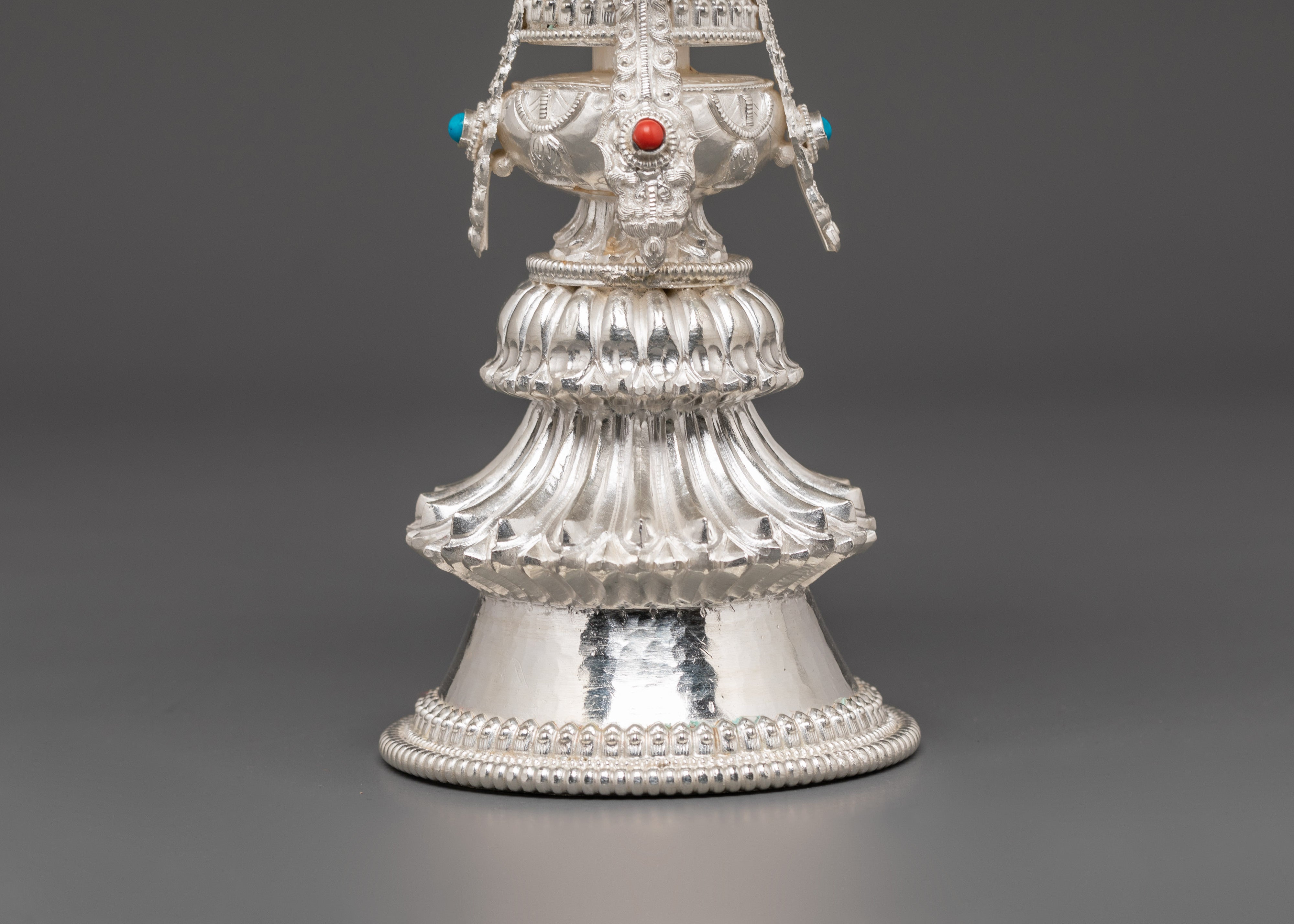 Silver Ritual Butter Lamp | Lamp for Offerings