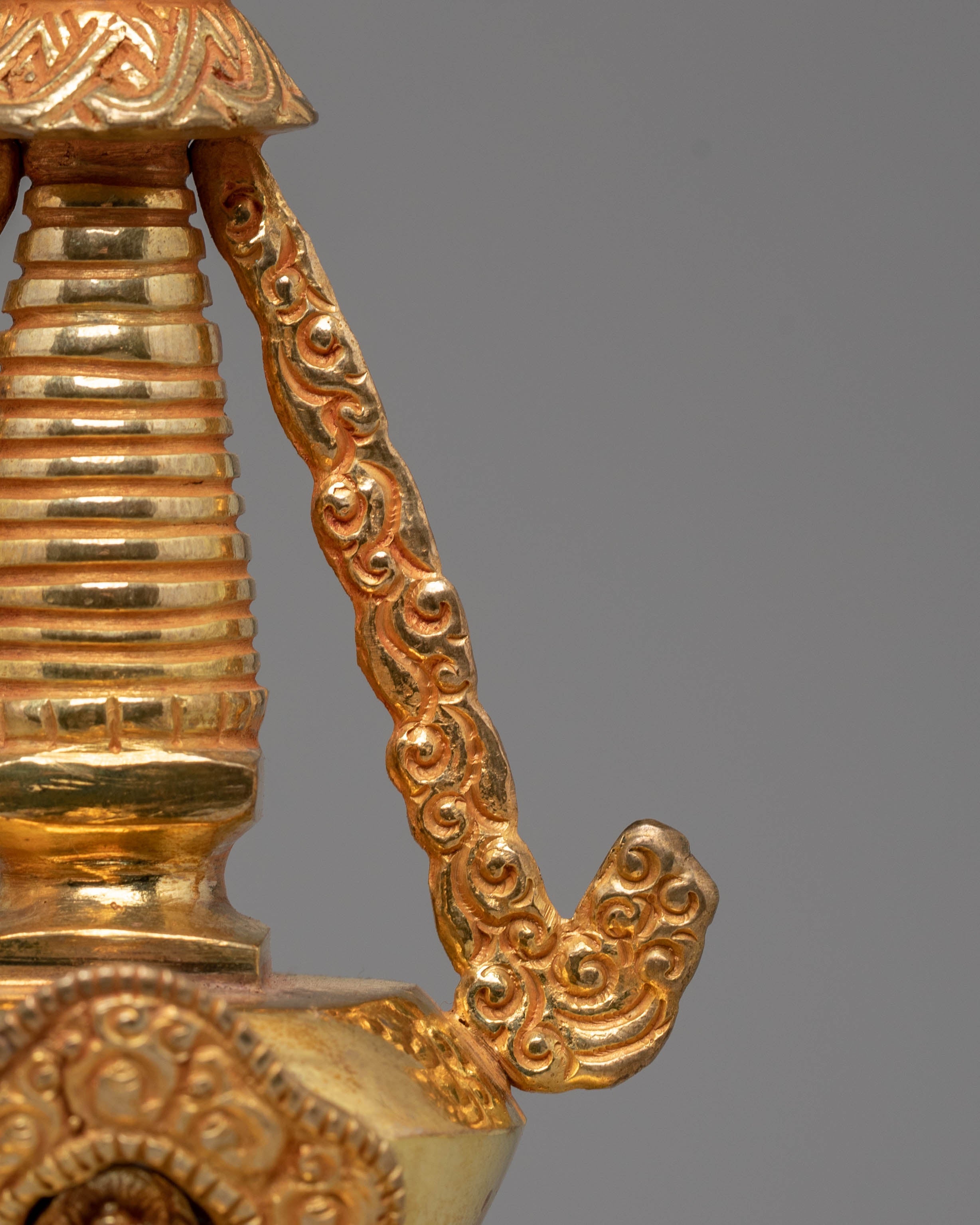 Handmade Ritual Stupa Shrine Piece | Buddhist Stupa Art