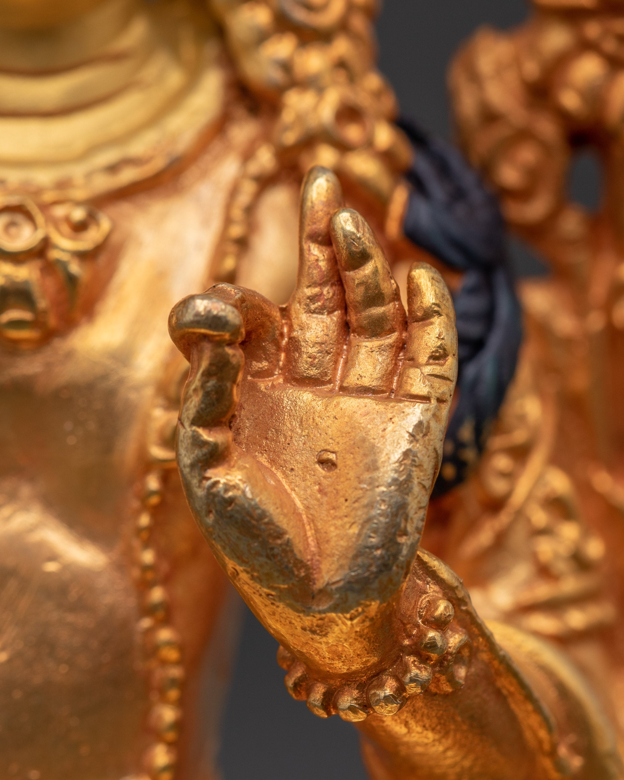 Manjushri Wisdom Deity Sculpture | Tibetan Buddhist Statue for Enlightenment