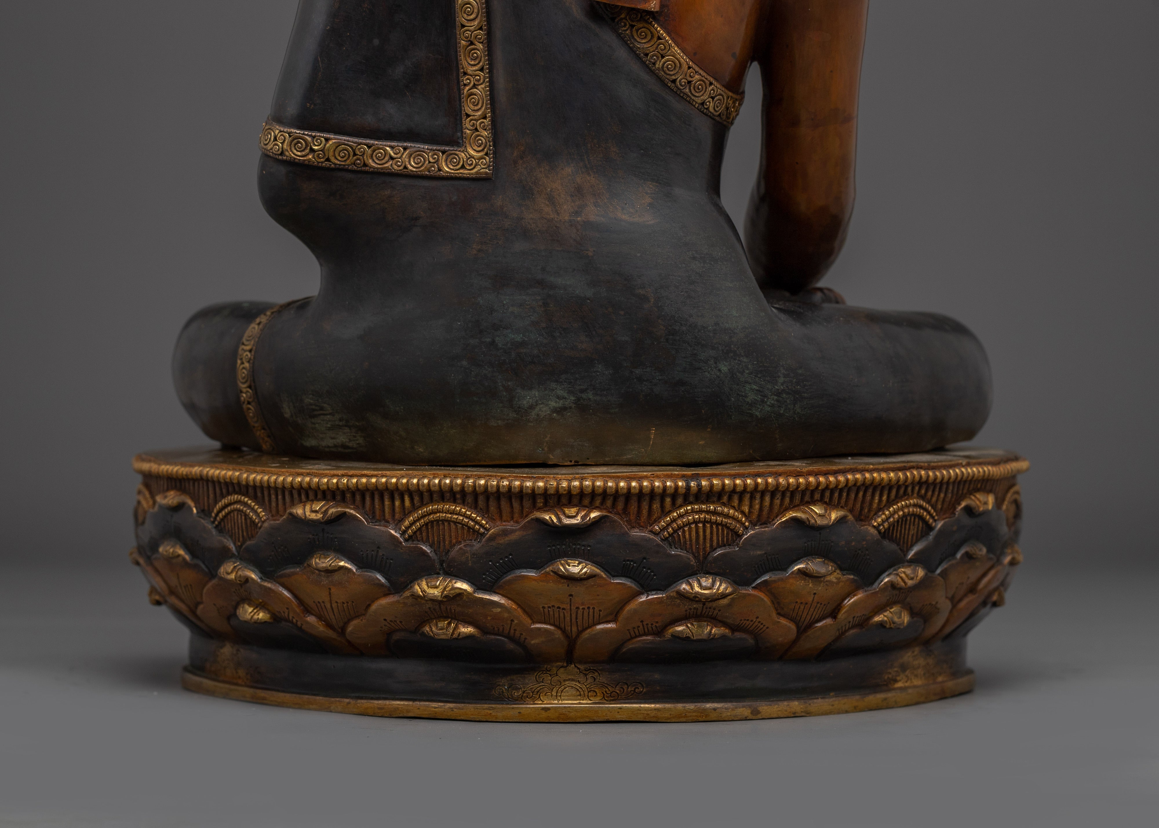Copper Sculpture Shakyamuni Buddha Statue | Enlightenment Home Art