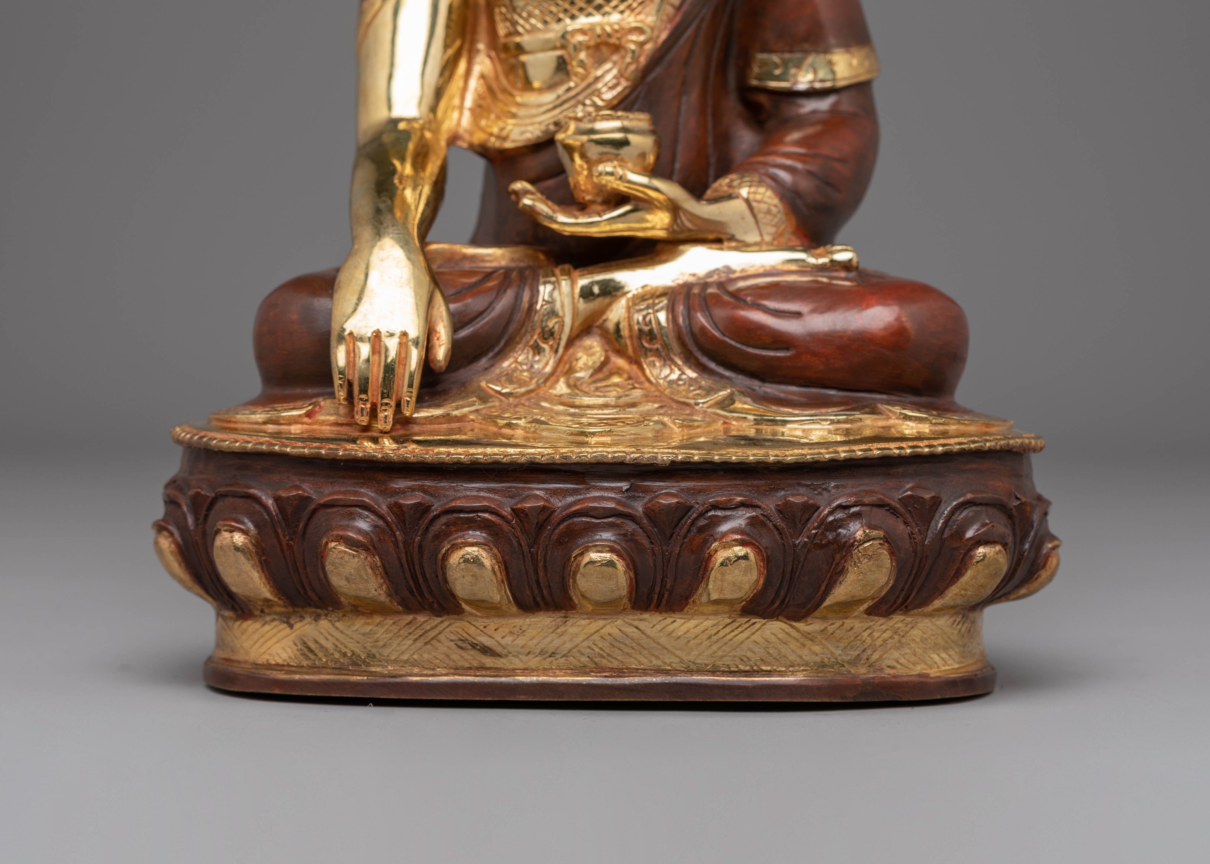 Handmade Copper Statue of Shakyamuni Buddha | Symbol of Enlightenment