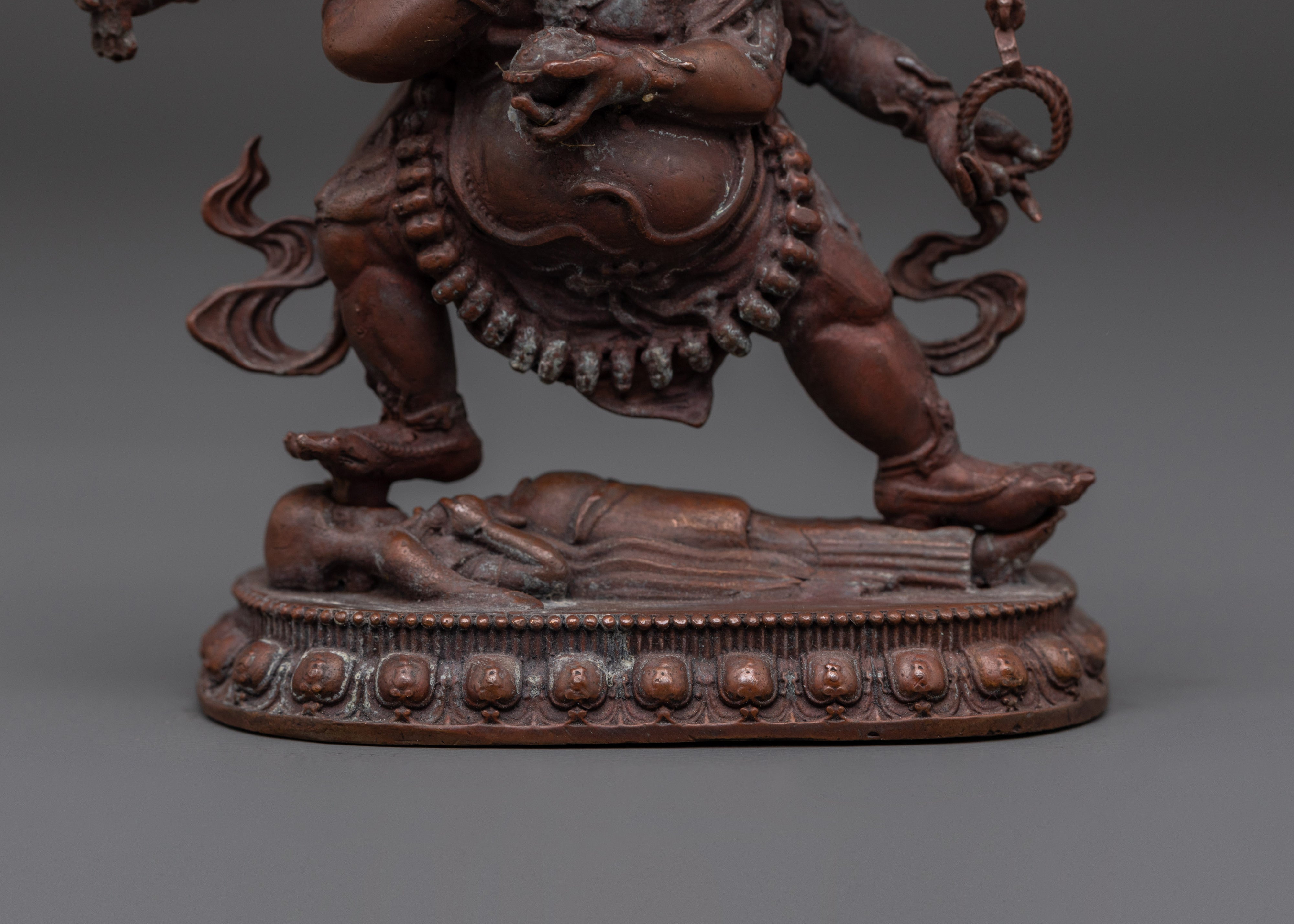 The Wrathful Six Armed Mahakala Statue | Symbol of Protection