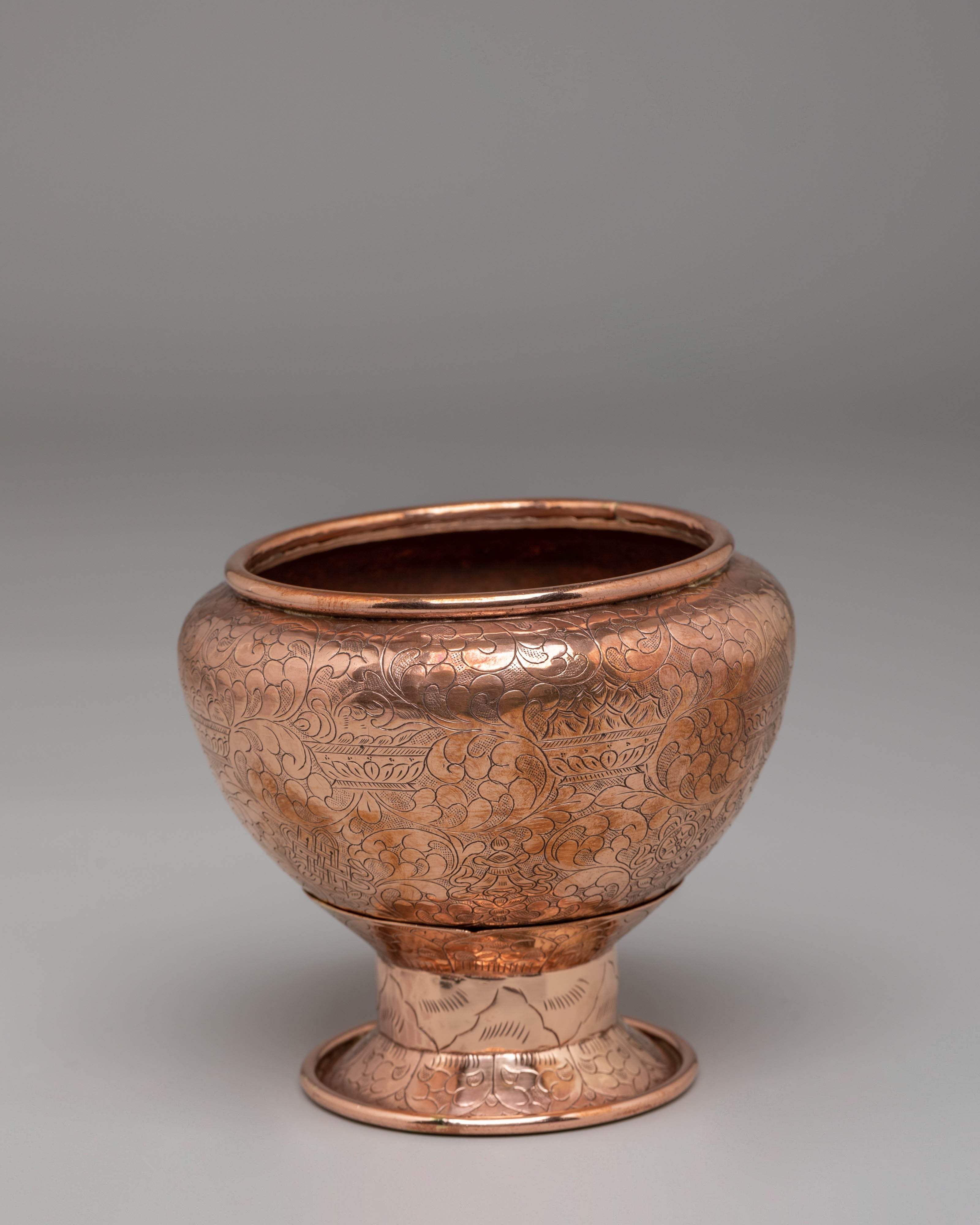 Handcrafted Golpa Art | Copper Ritual Bowl for Meditation