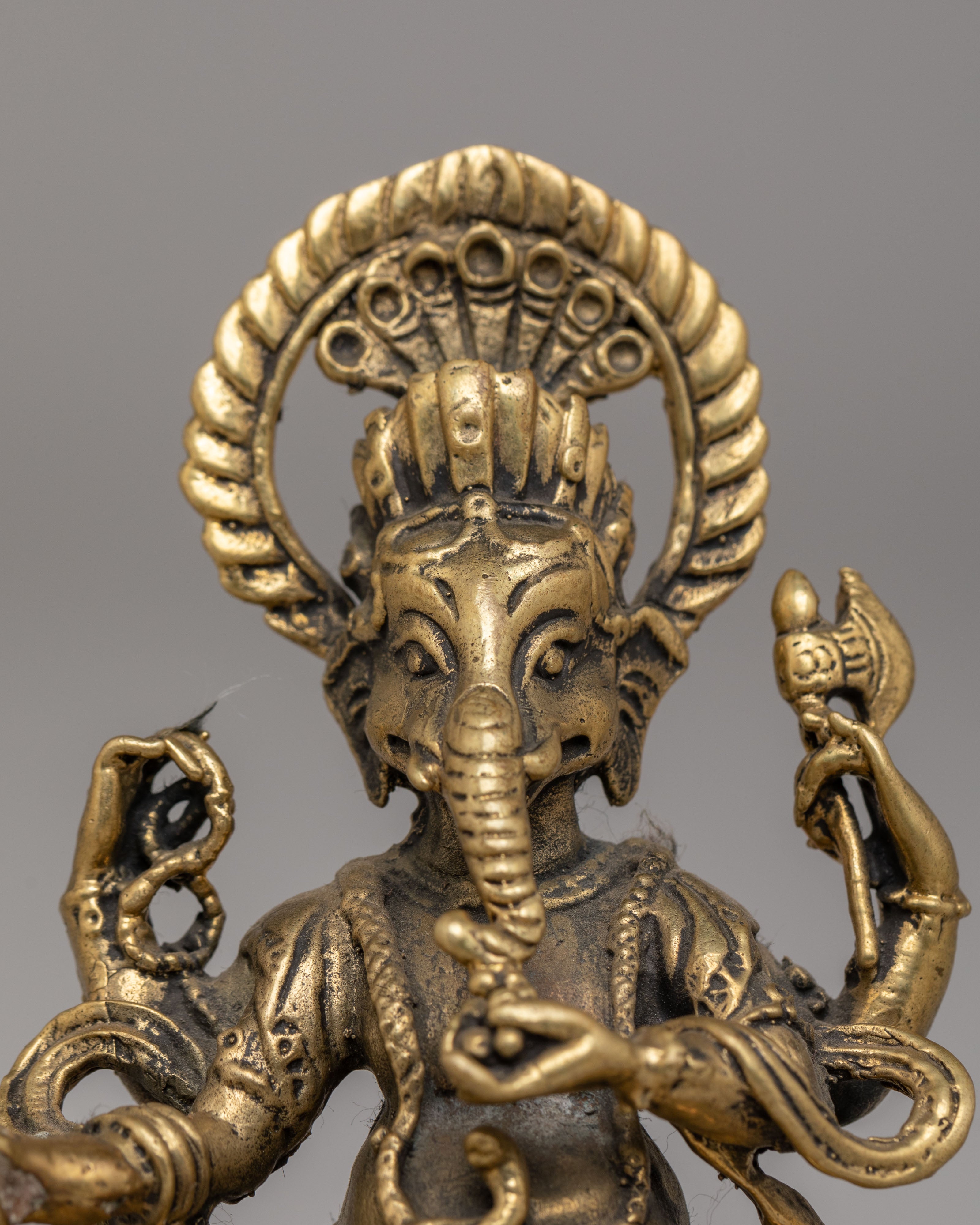 Traditional Ganesh Figurine | Brass Statue for Home Decor