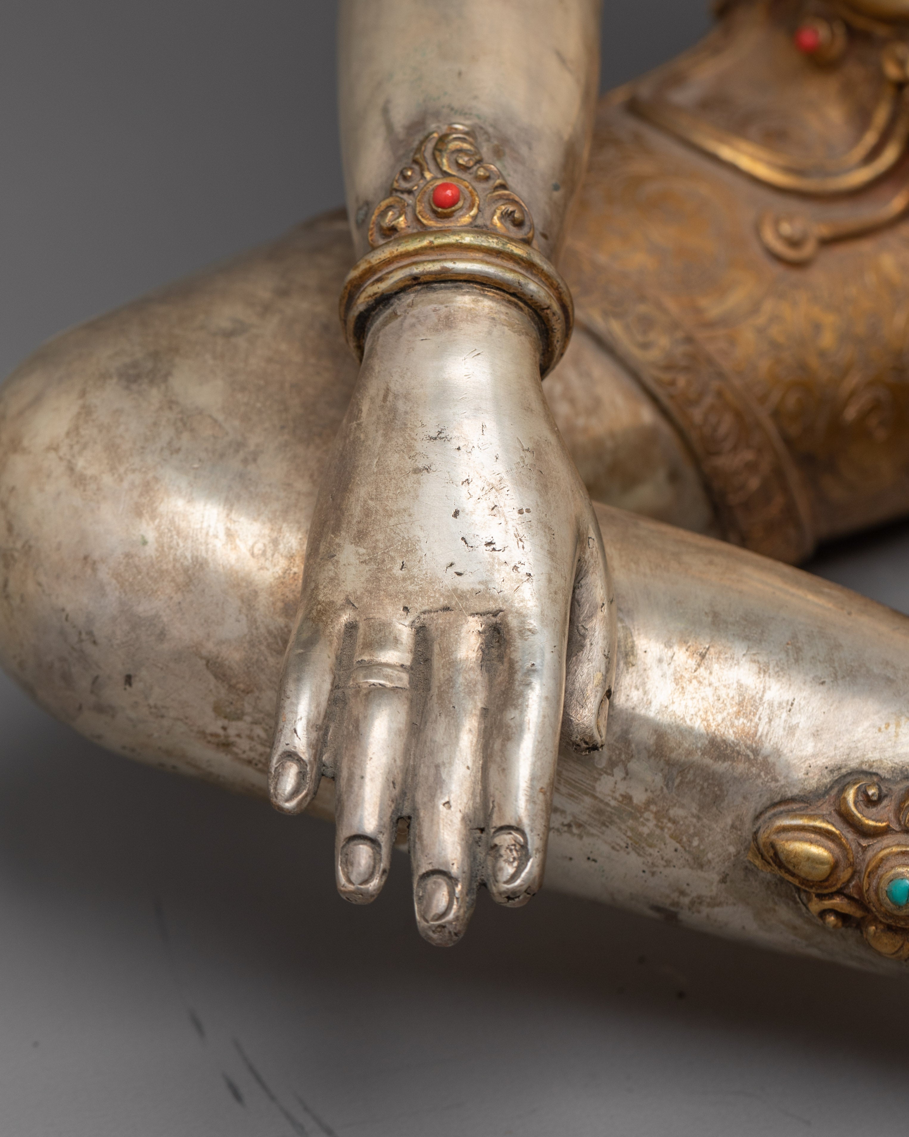 Parvati Copper Gold Plated Statue | Gold & Silver Plating