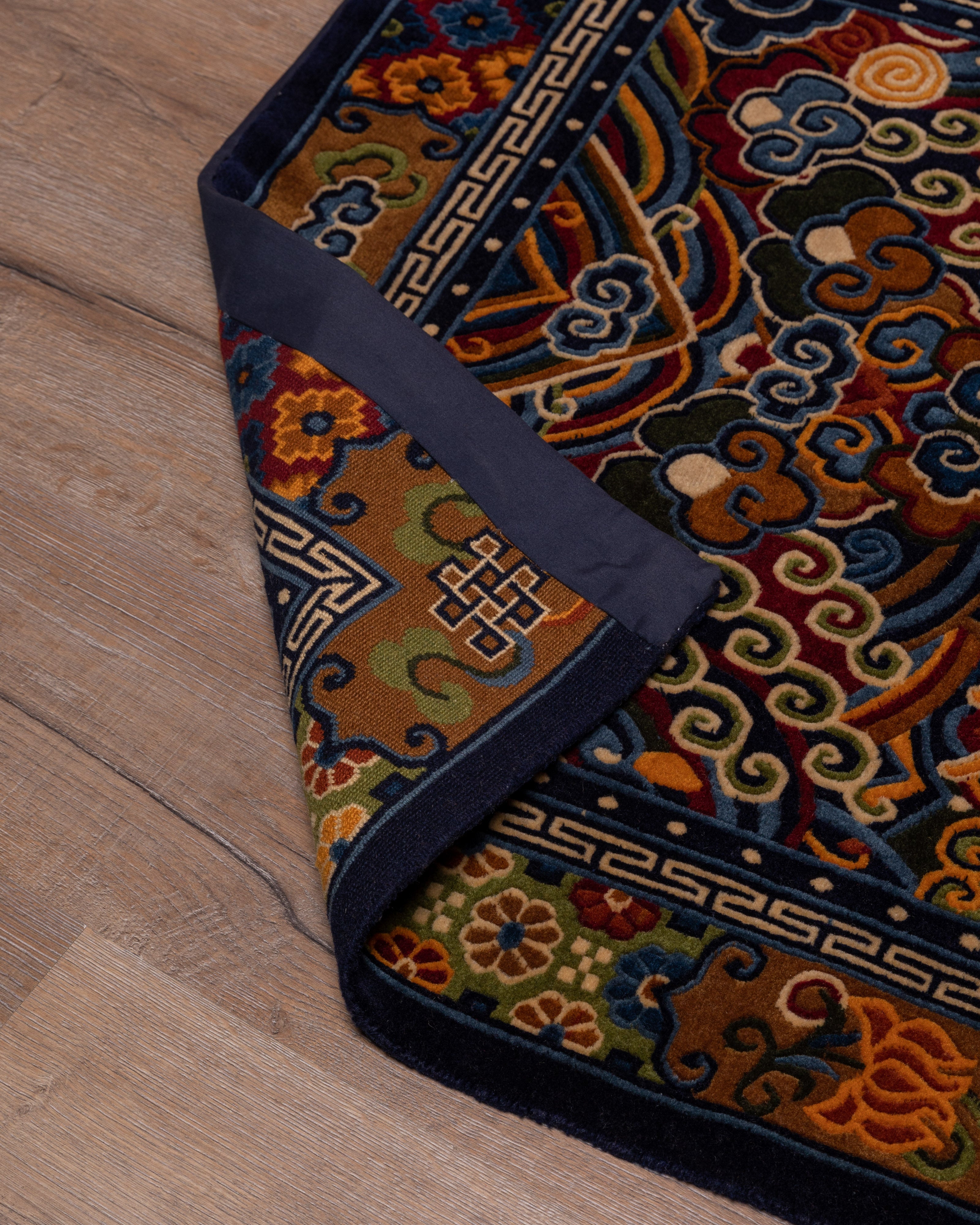 Handcrafted Tibetan Carpet | Traditional Wool Carpet with 200 Knots