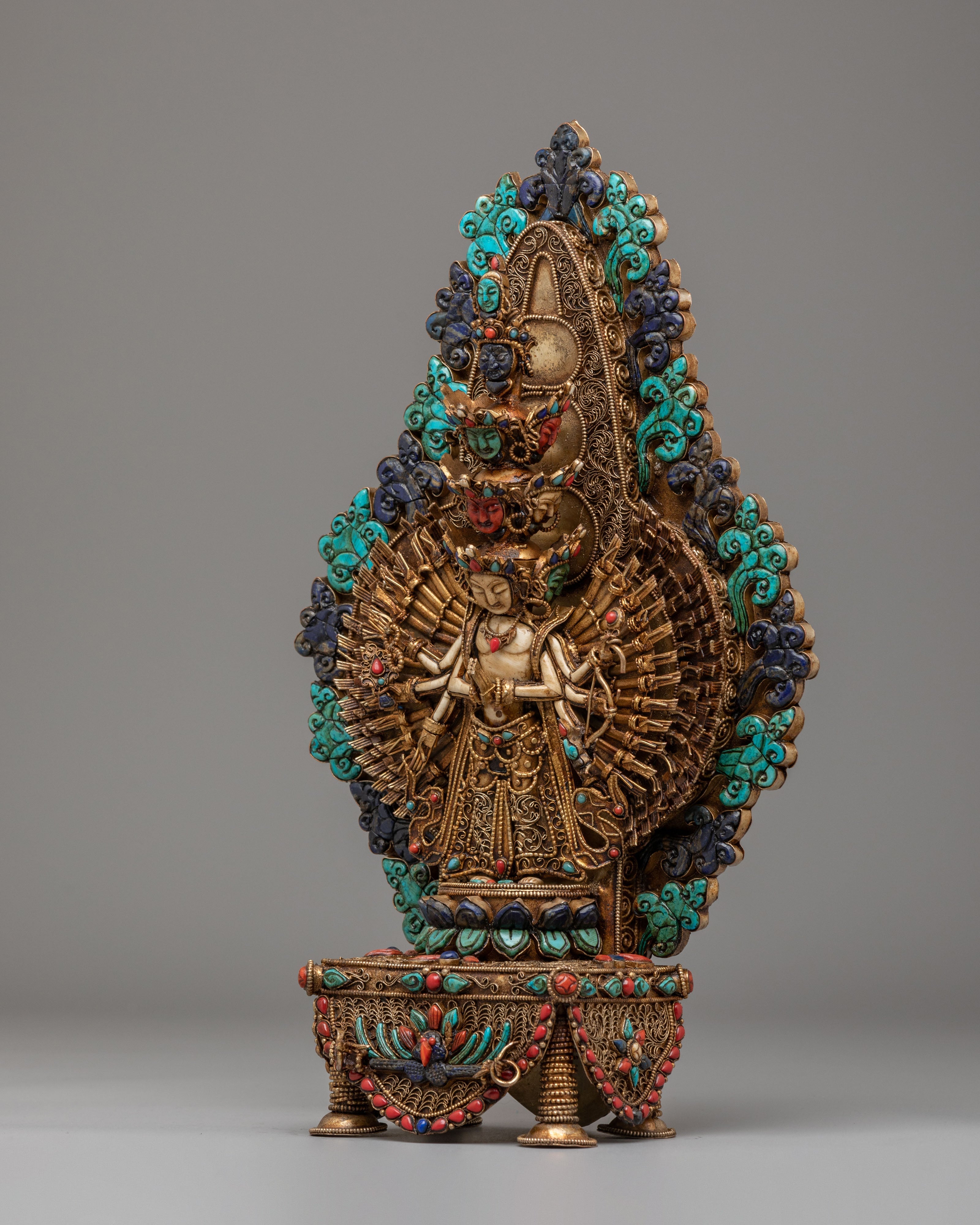 Traditional Thousand-Armed Chenrezig Statue | 1000 Arms Bodhisattva Artwork