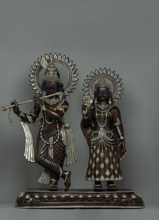 Statue of Lord Krishna and Radha | Divine Love Embodied in Krishna Radha Sculpture