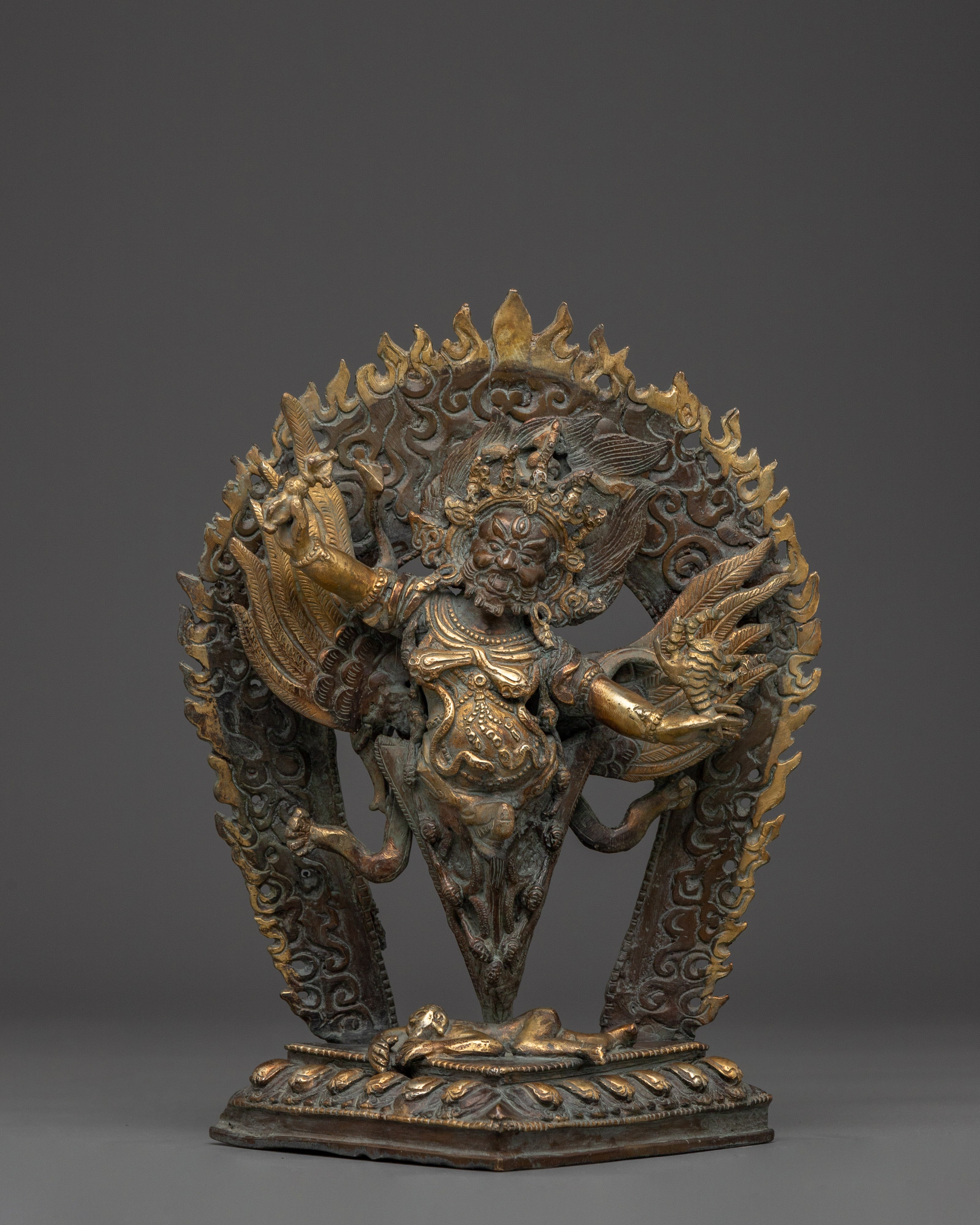 Guru Dragpo with Phurba Statue