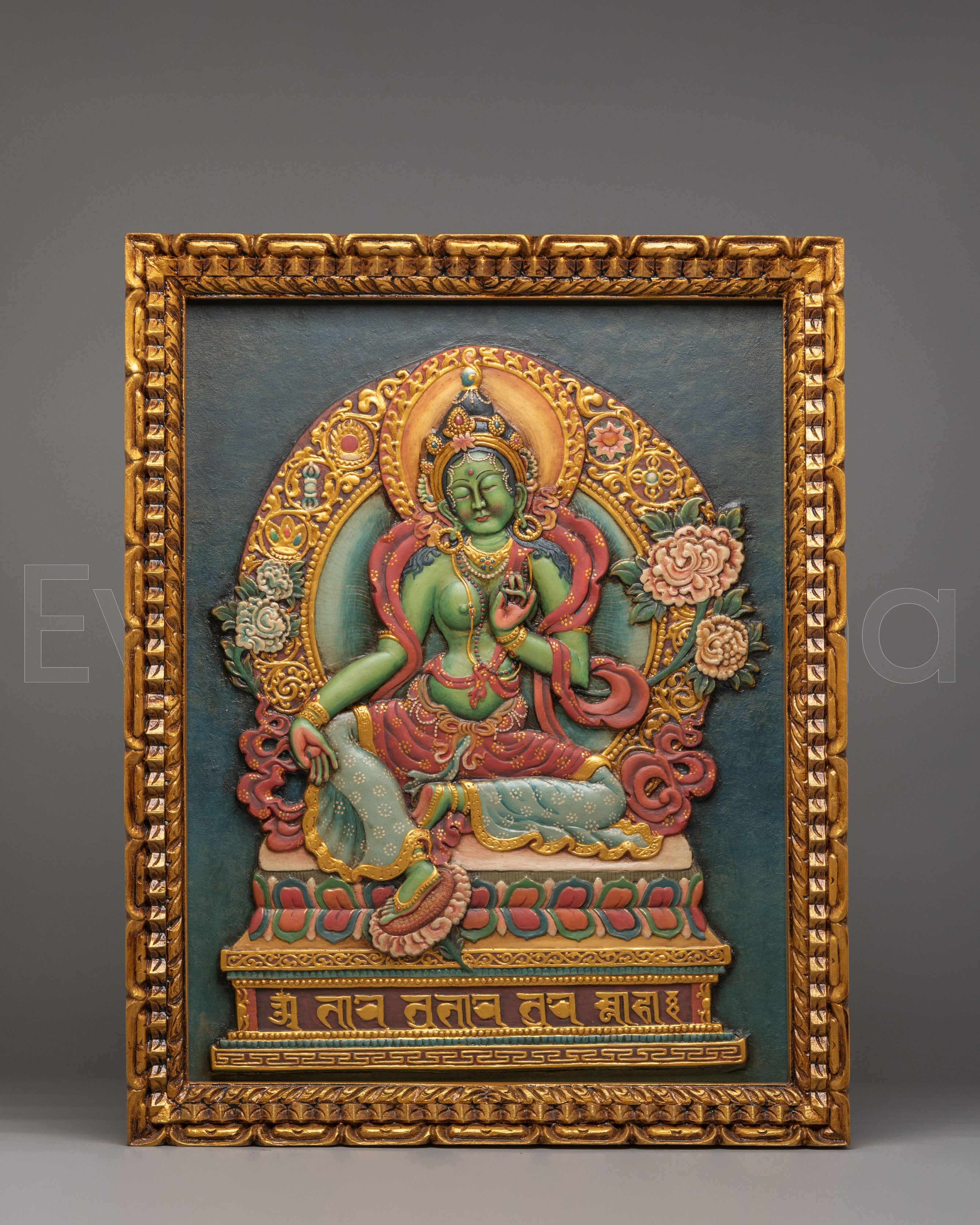 Traditional Green Tara Wall Hanging