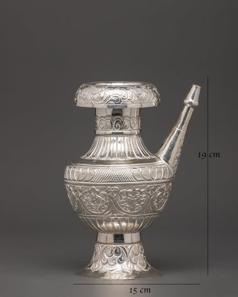 Karuwa Traditional Vessel | Water Offering Pure Silver Karuwa