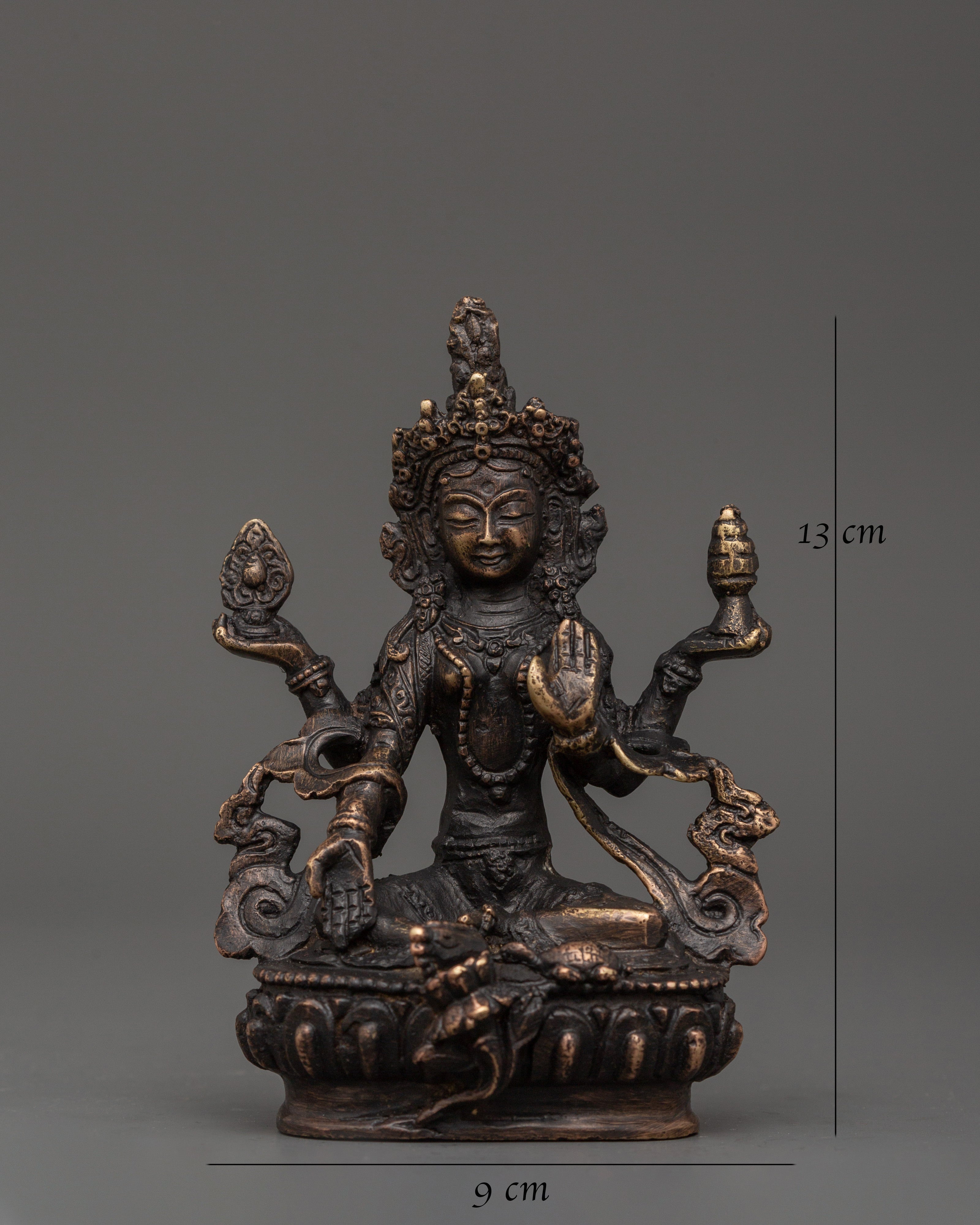 Laxmi Statue - Goddess of Wealth | Buddhist Style Carved Art