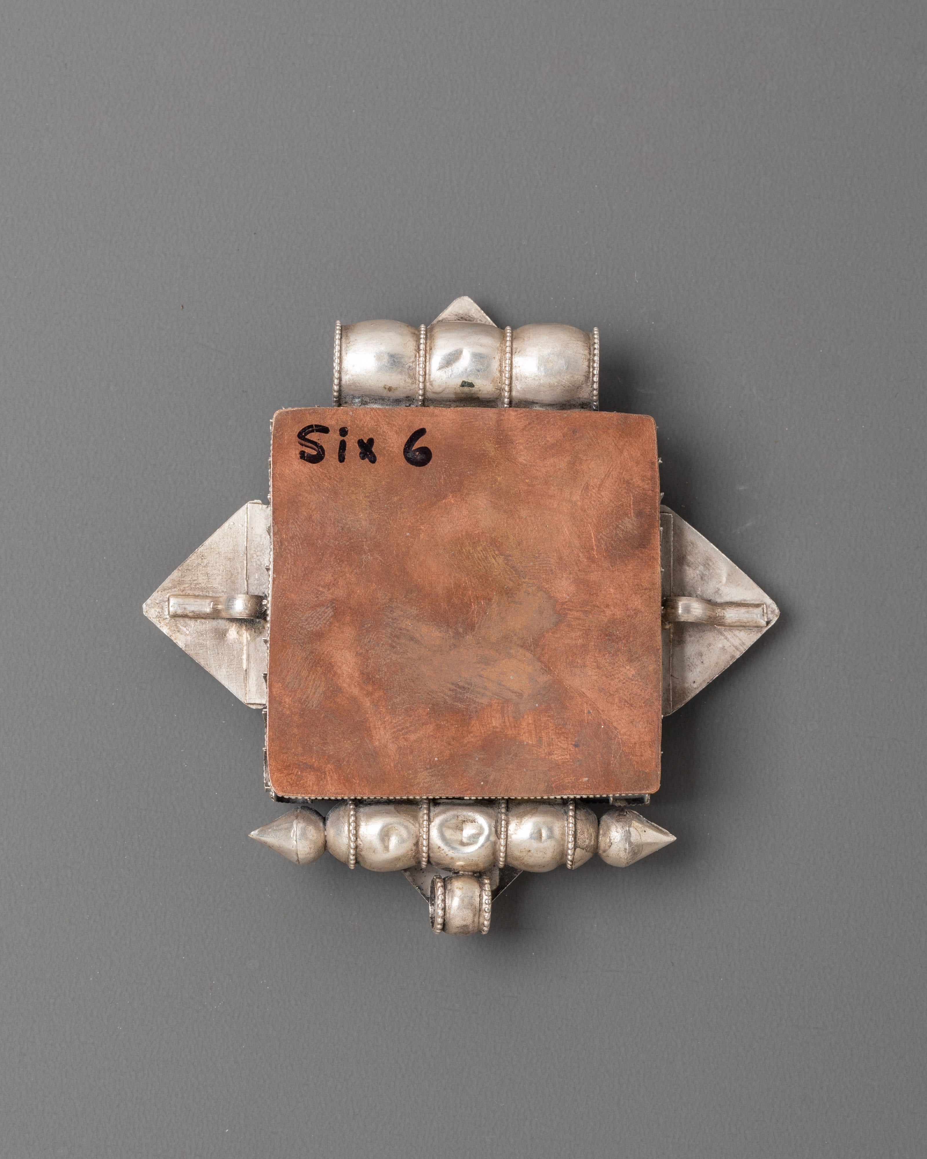 Tibetan Ghau Locket with Coral | Coral and Turquoise for Spiritual Use