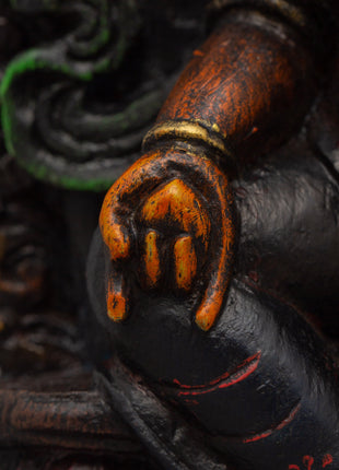 Hand-Painted Dzambhala for Dharma Statue | Buddhist Wealth Deity