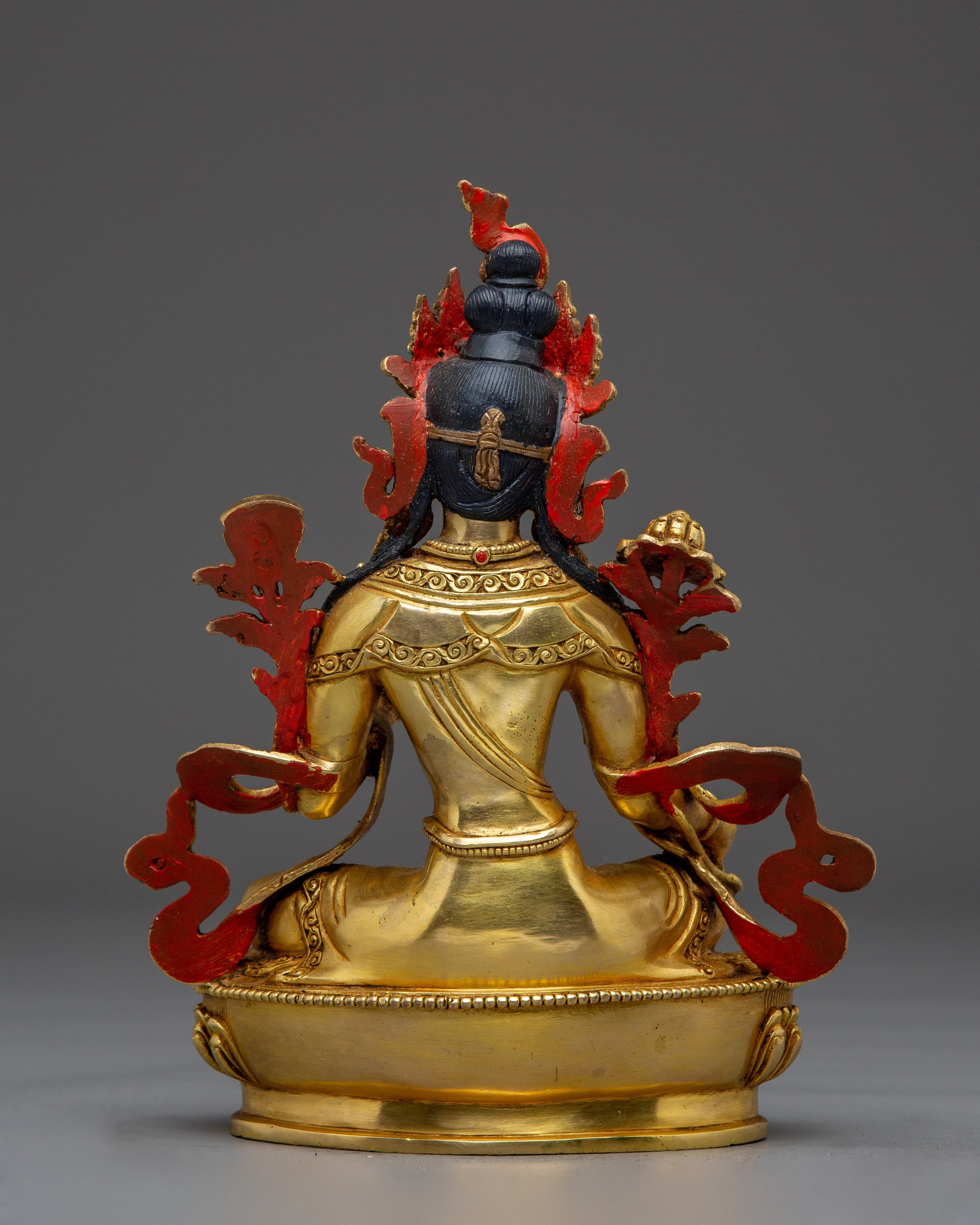 Golden Handmade Green Tara Statue | Shyama Tara - Mother of Liberation