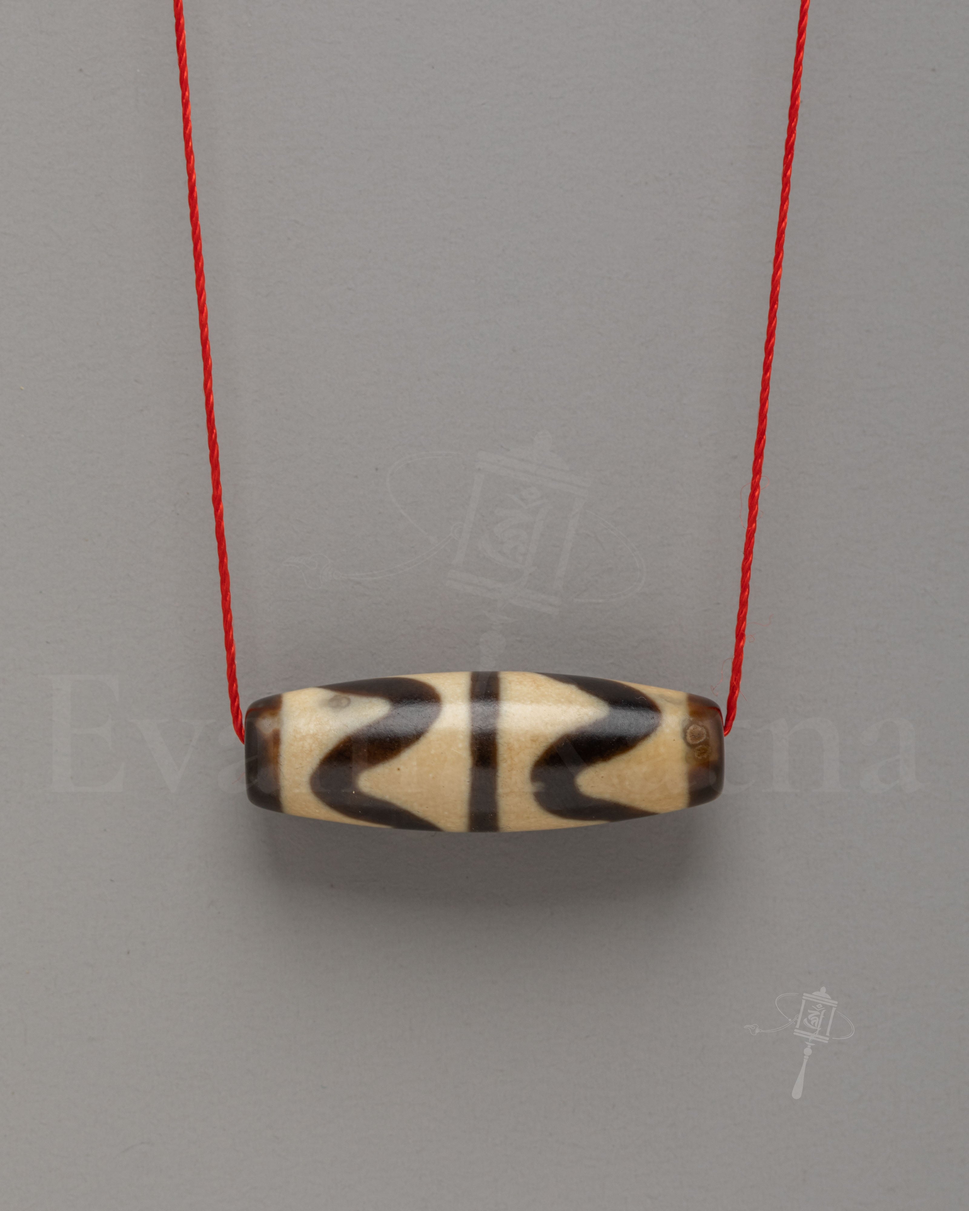 Traditional Buddhist Beads Locket | Agate Dzi Beads Spiritual Jewelry