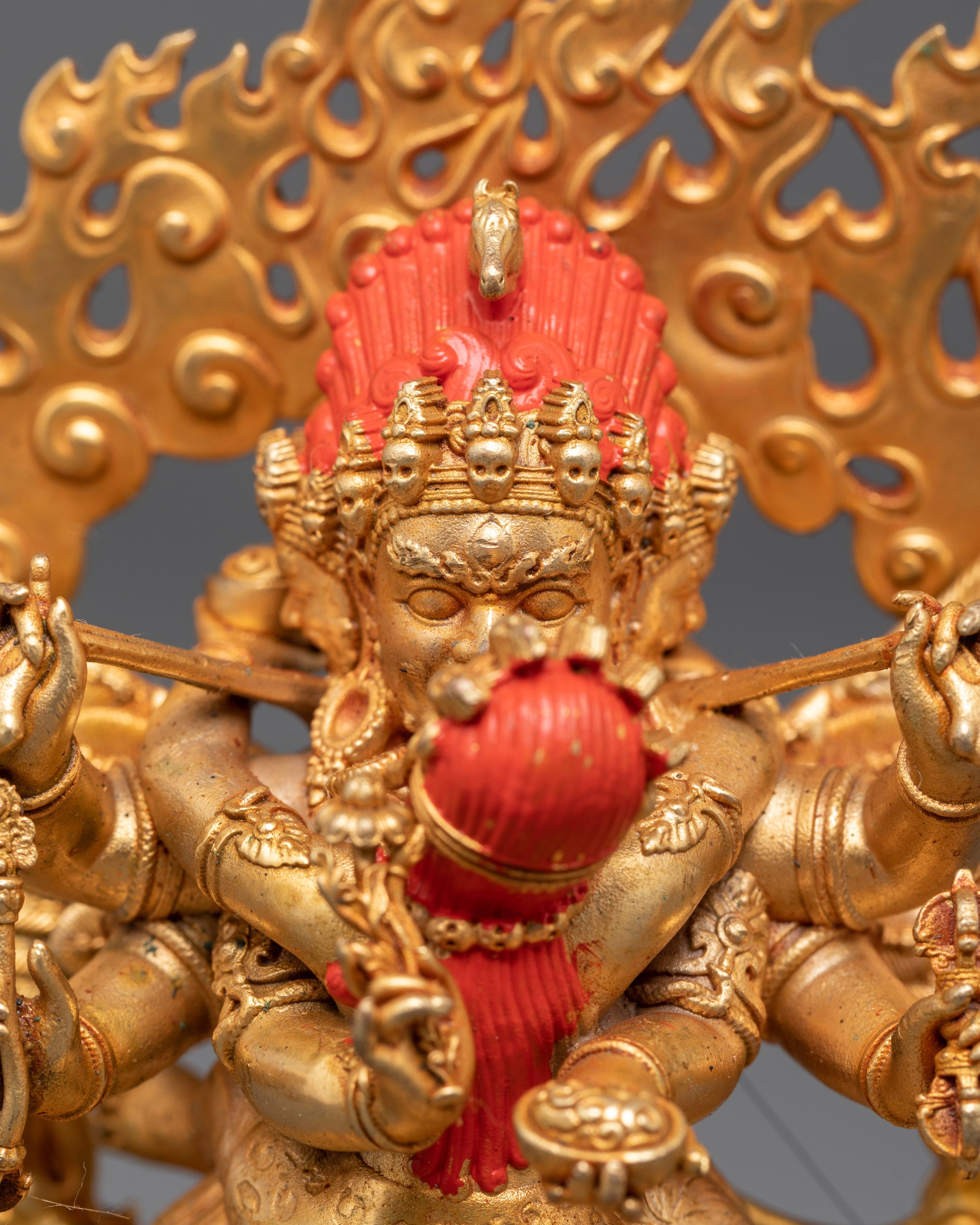 Buddhist Protector Hayagriva with Consort Statue | Fierce Manifestation of Compassion