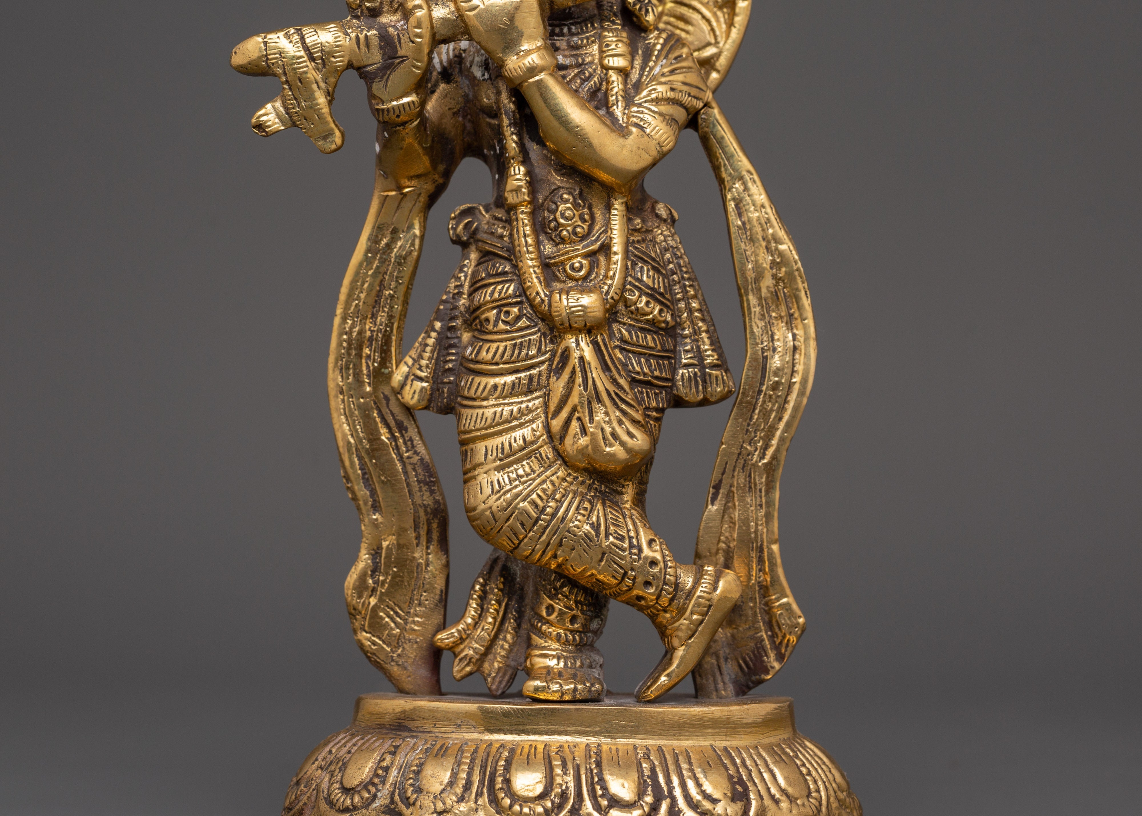 Shree Krishna Statue |  Lord of Compassion, Music, and Divine Love