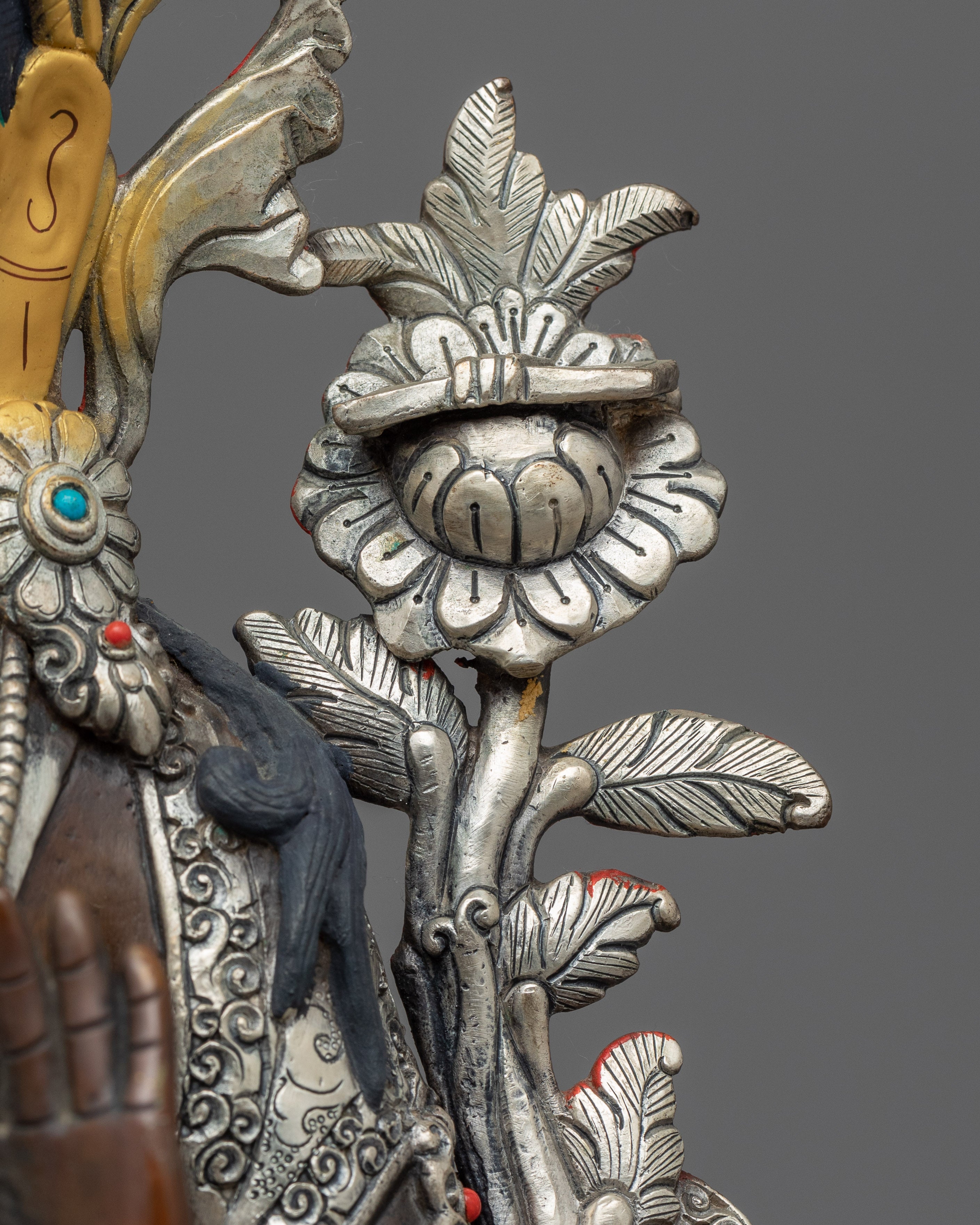 Manjushri Buddha Statue | Hand-Carved Bodhisattva of Wisdom Statue