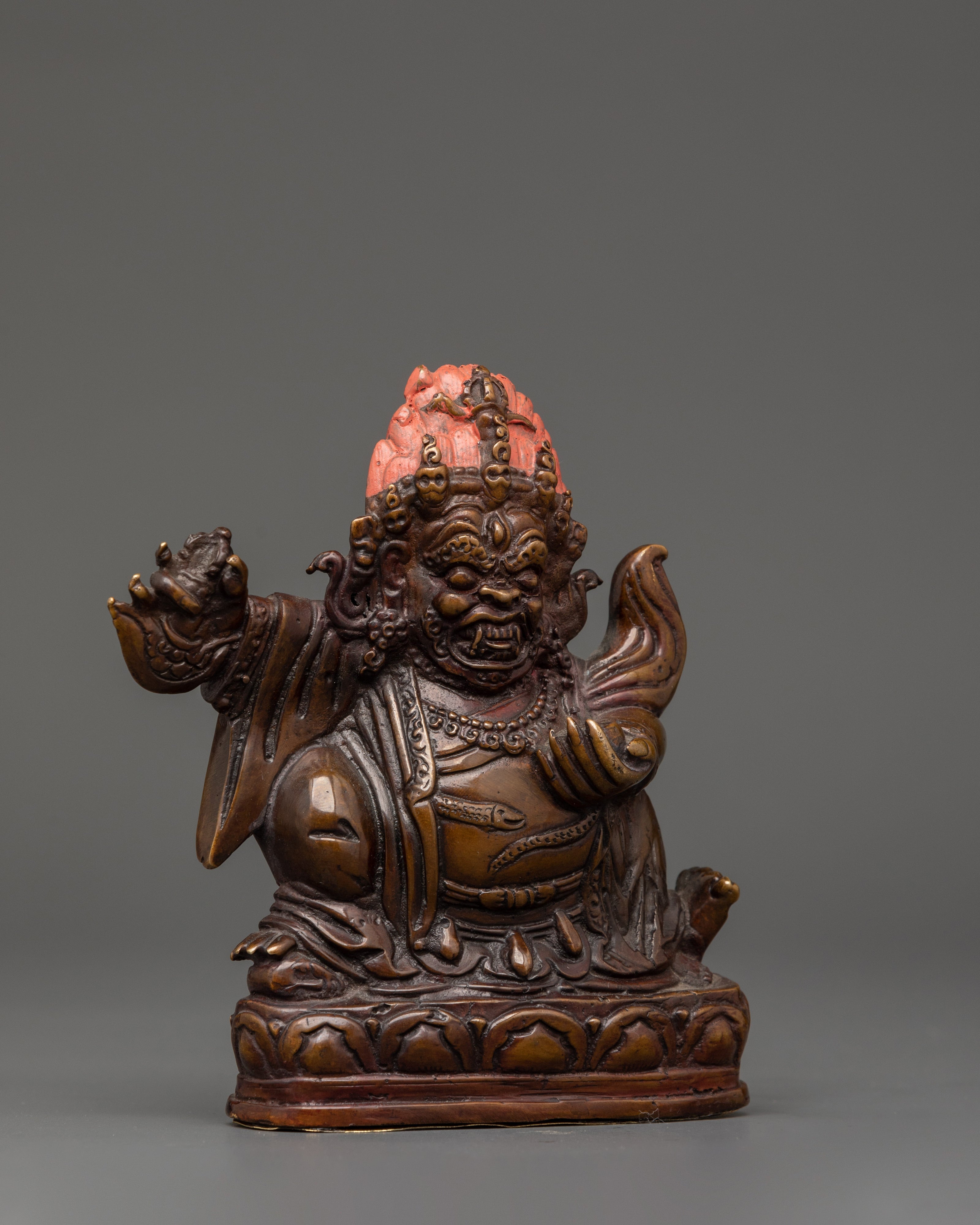 Mahakala Bernagchen Tibetan Protector Deity | Home Shrine & Meditation Decor