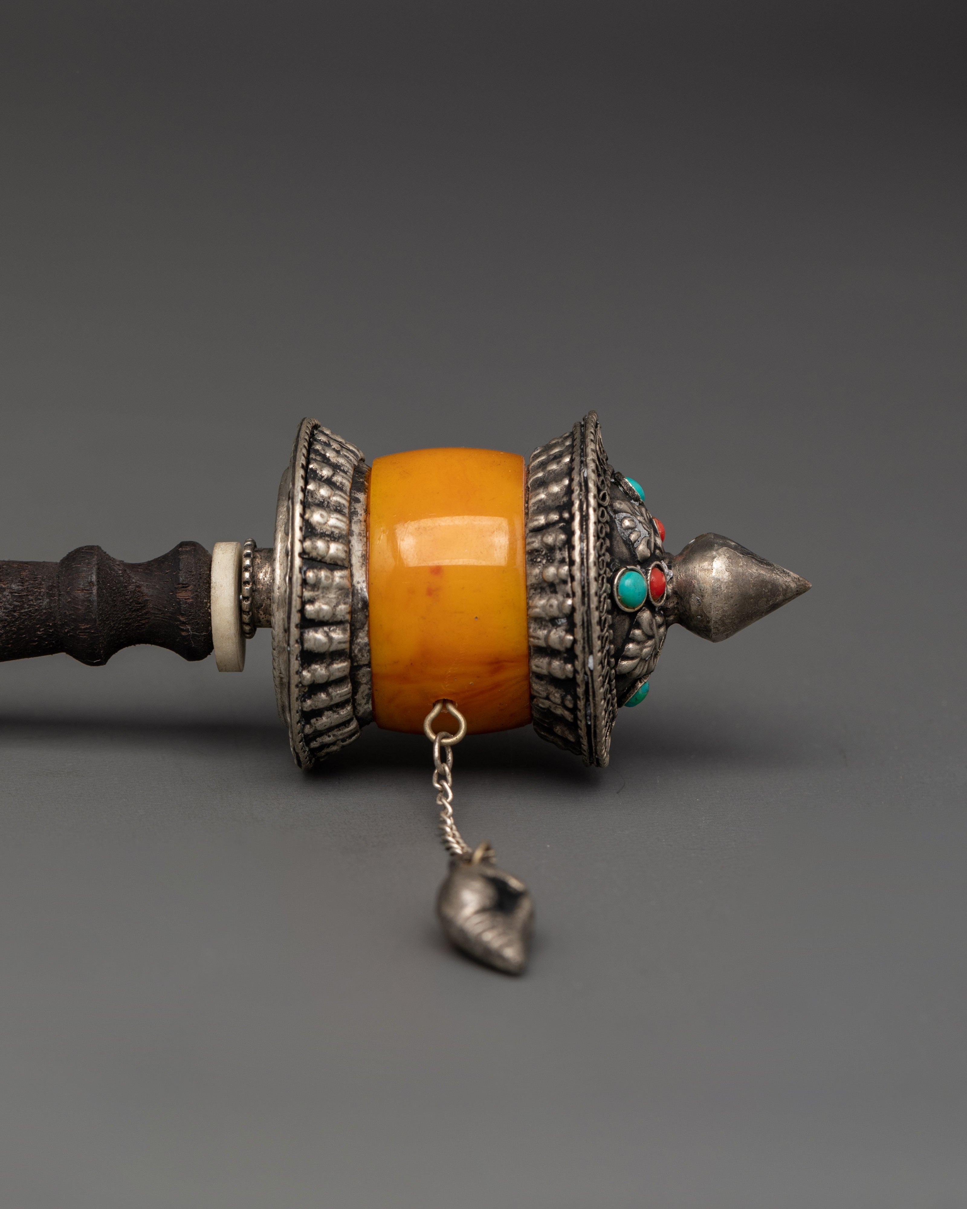 Handcrafted Tibetan Mantra Spinner | Tibetan Buddhist Spiritual Prayer Wheel
