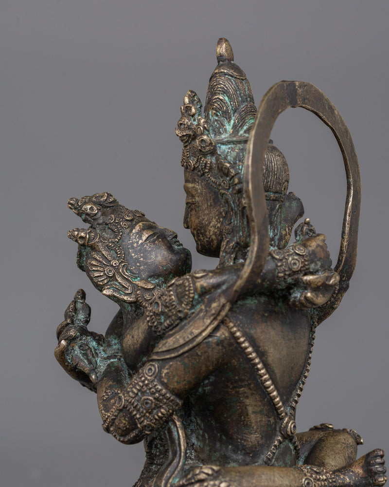 Chakrasamvara Buddhist Statue With His Consort | Sacred Buddhist Art for Meditation and Prayer Spaces