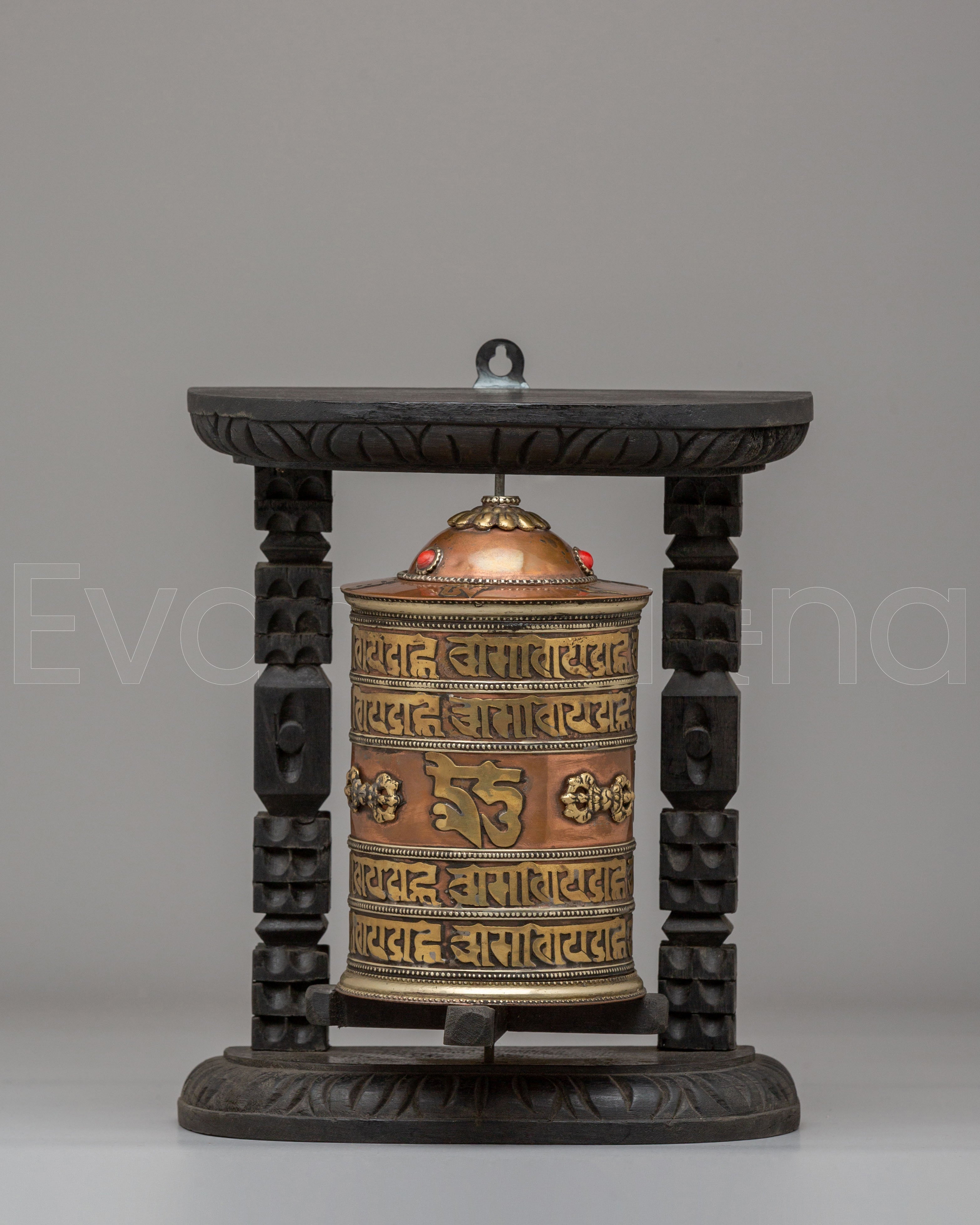 Buddhist Prayer Wheel For Altar 