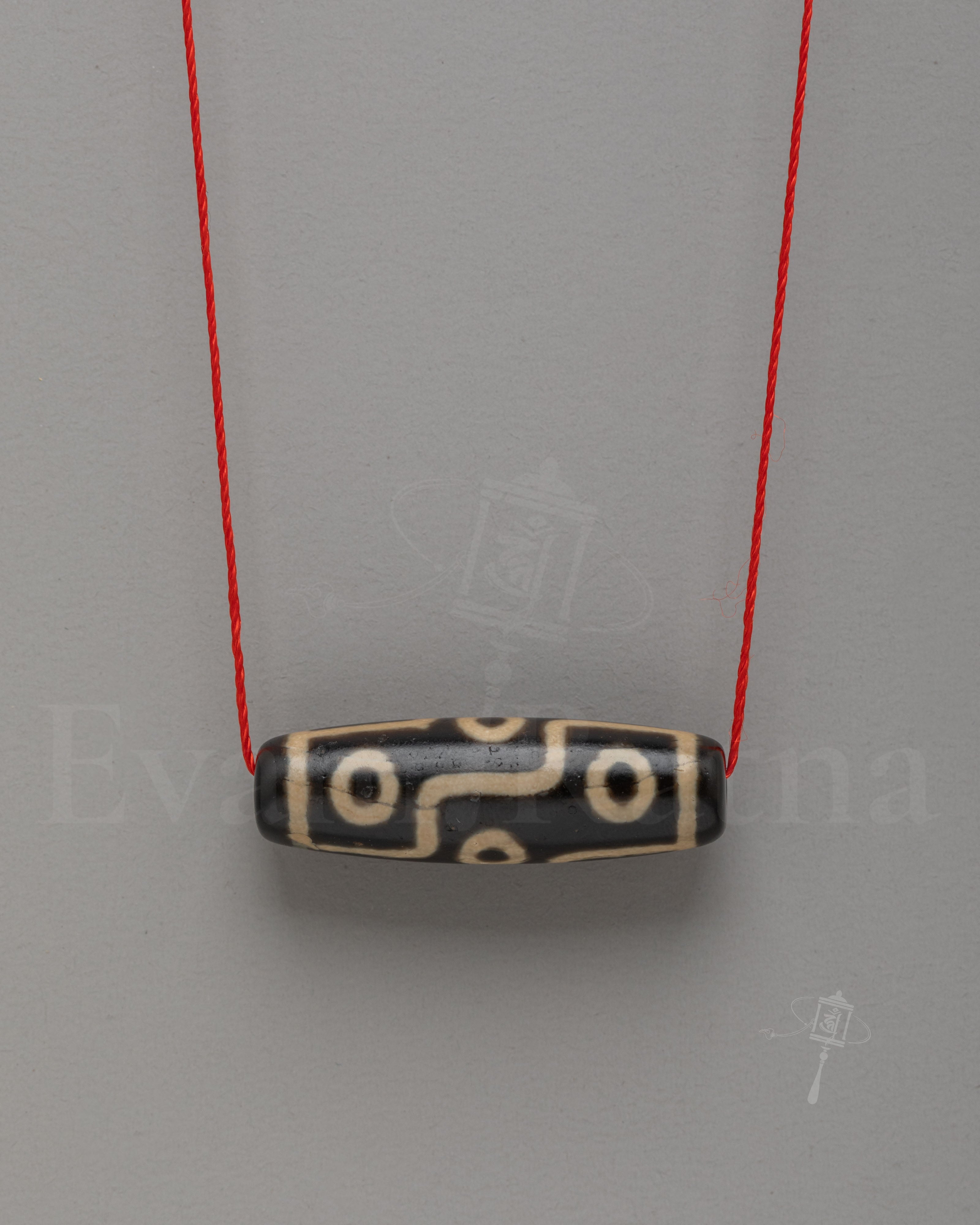 Traditional Buddhist Beads Locket | Agate Dzi Beads Spiritual Jewelry