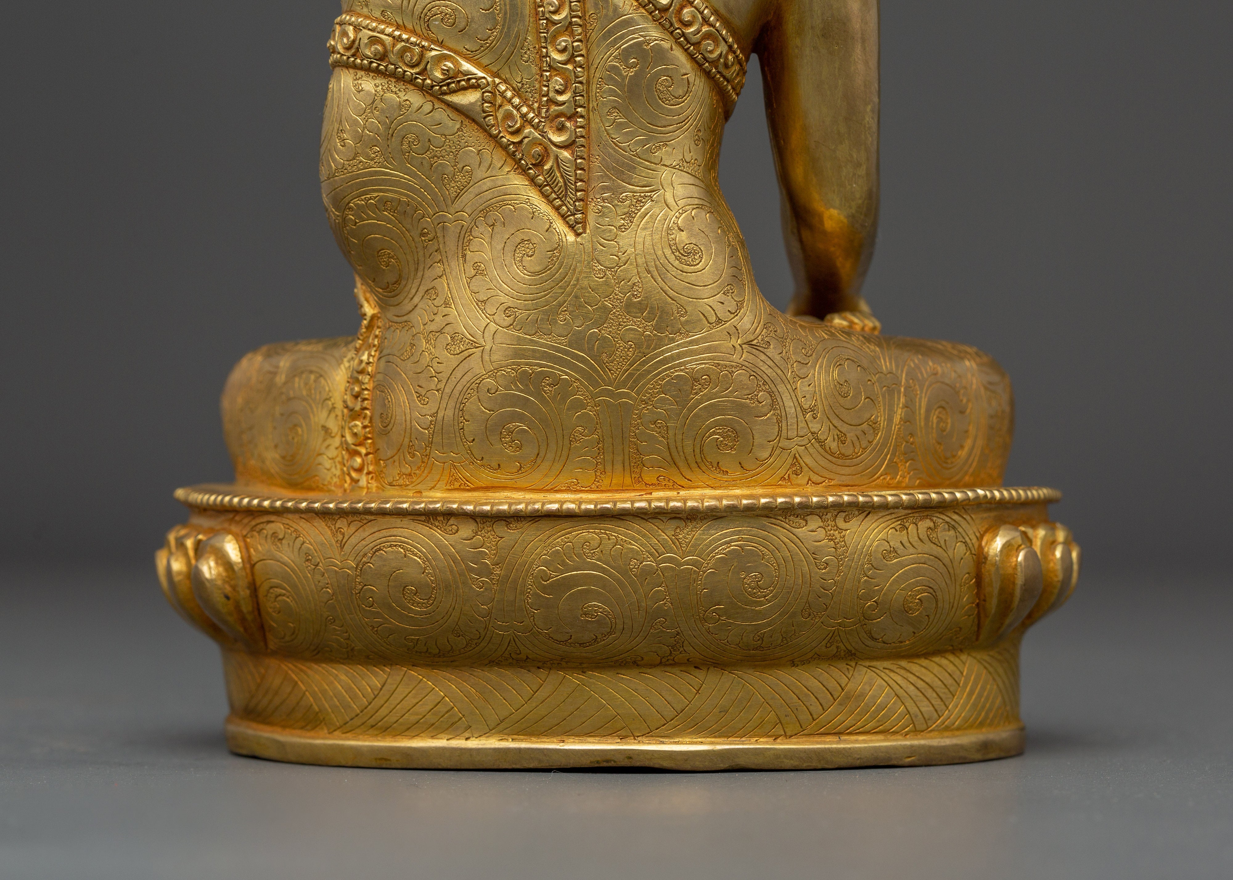 Mitrupa Buddha Figurine | Copper Body with Gold Plating