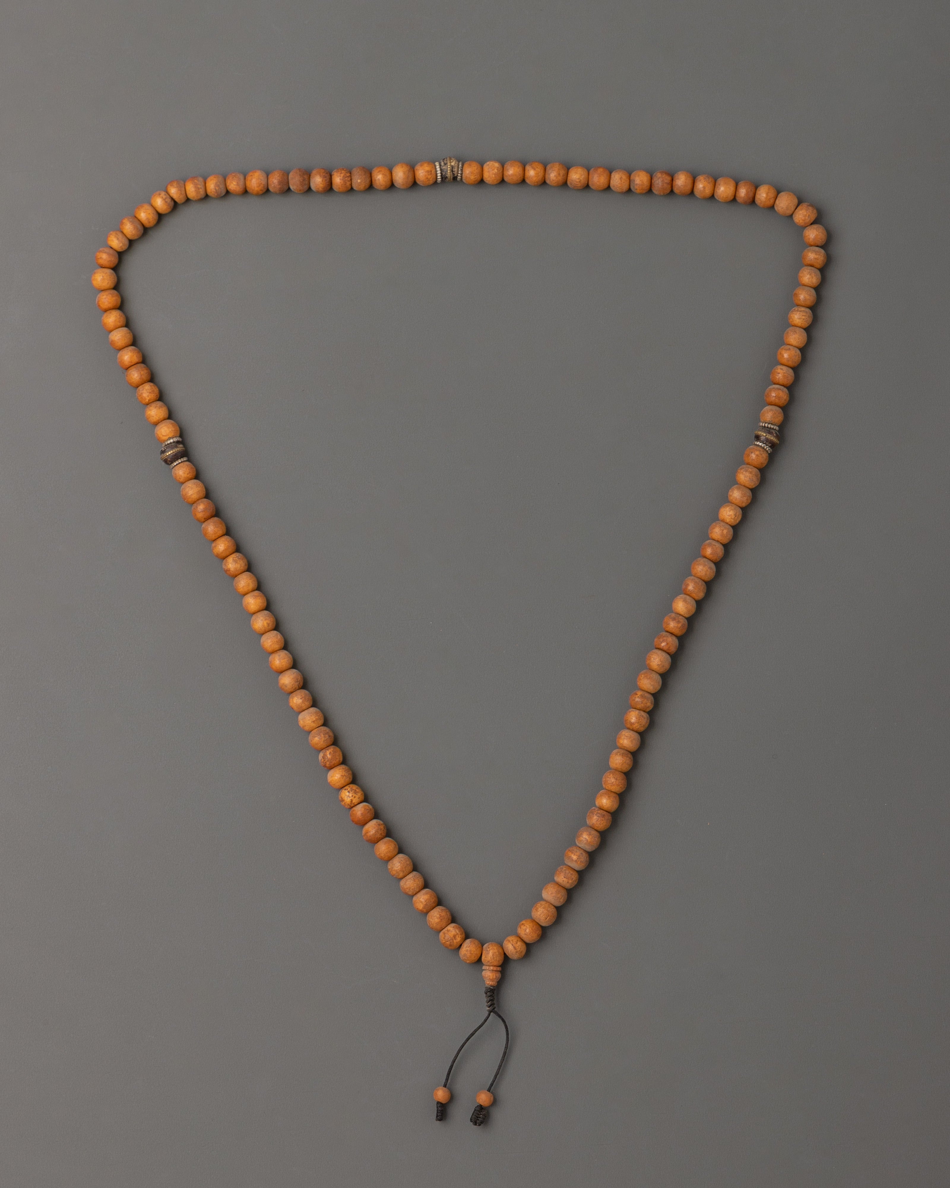 Traditional Wood Mala for Meditation | Tibetan Buddhism Mala