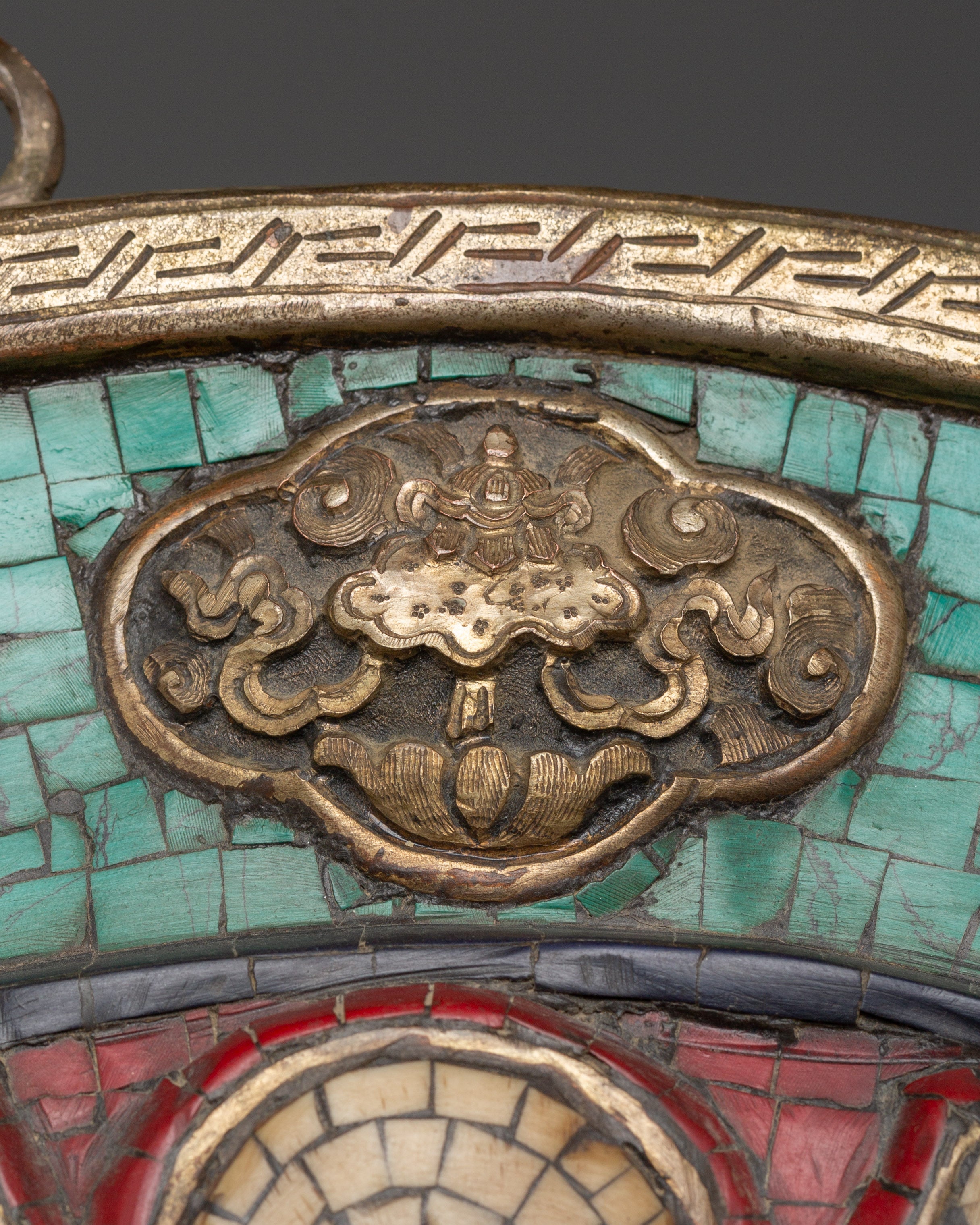 Tibetan wall hanging with turquoise | Sacred Space & Decor