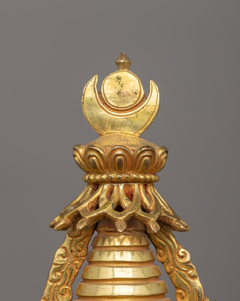 Namgyal Chorten Stupa | Gold-Plated Tibetan Buddhist Shrine