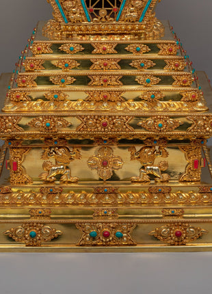 Tibetan Buddhist Enlightenment Stupa | Symbol of Enlightenment and Spiritual Devotion
