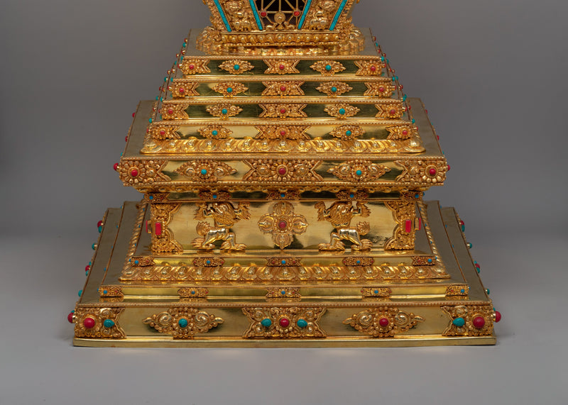 Tibetan Buddhist Enlightenment Stupa | Symbol of Enlightenment and Spiritual Devotion