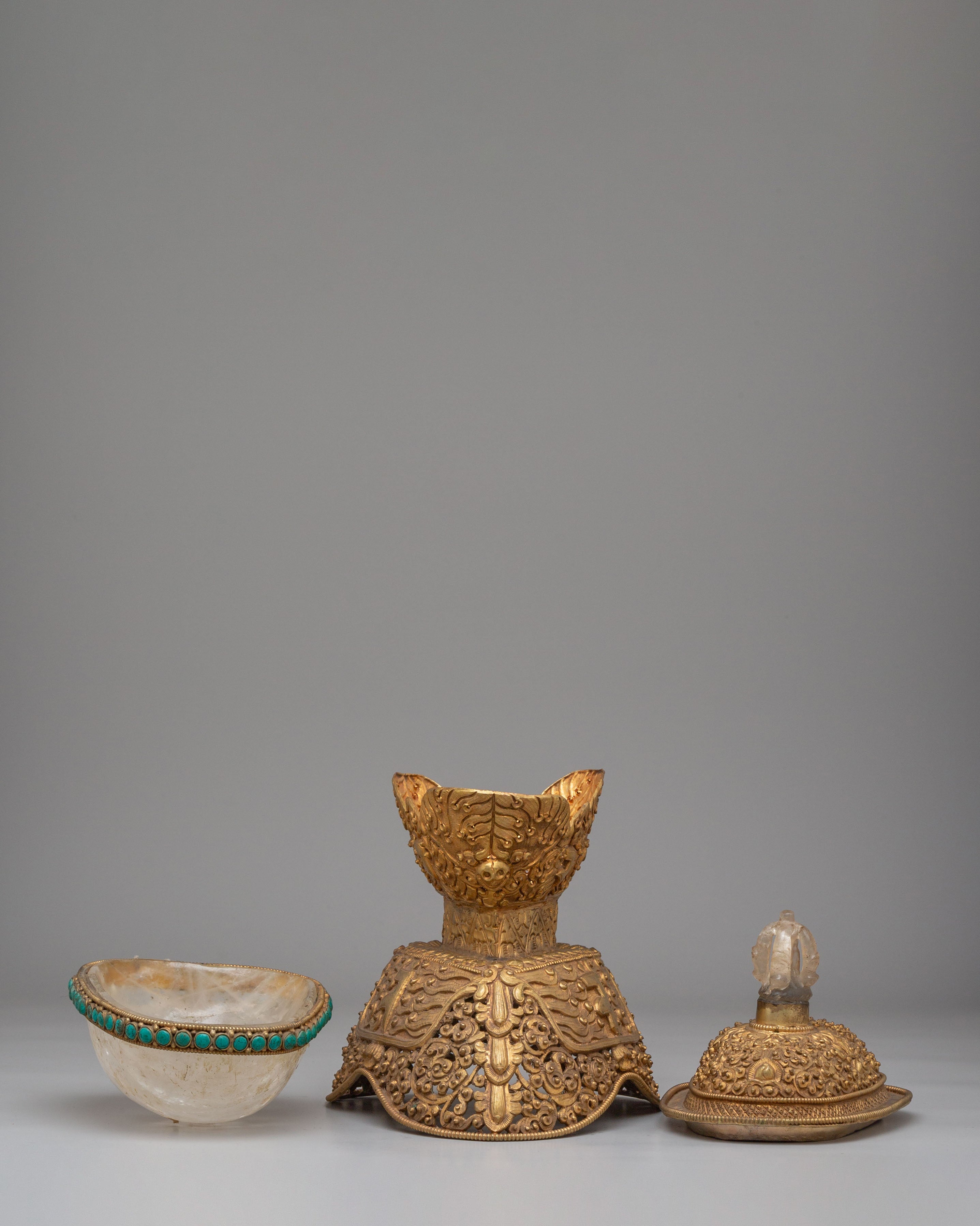 Handcrafted Buddhist Kapala | Sacred Offering Vessel