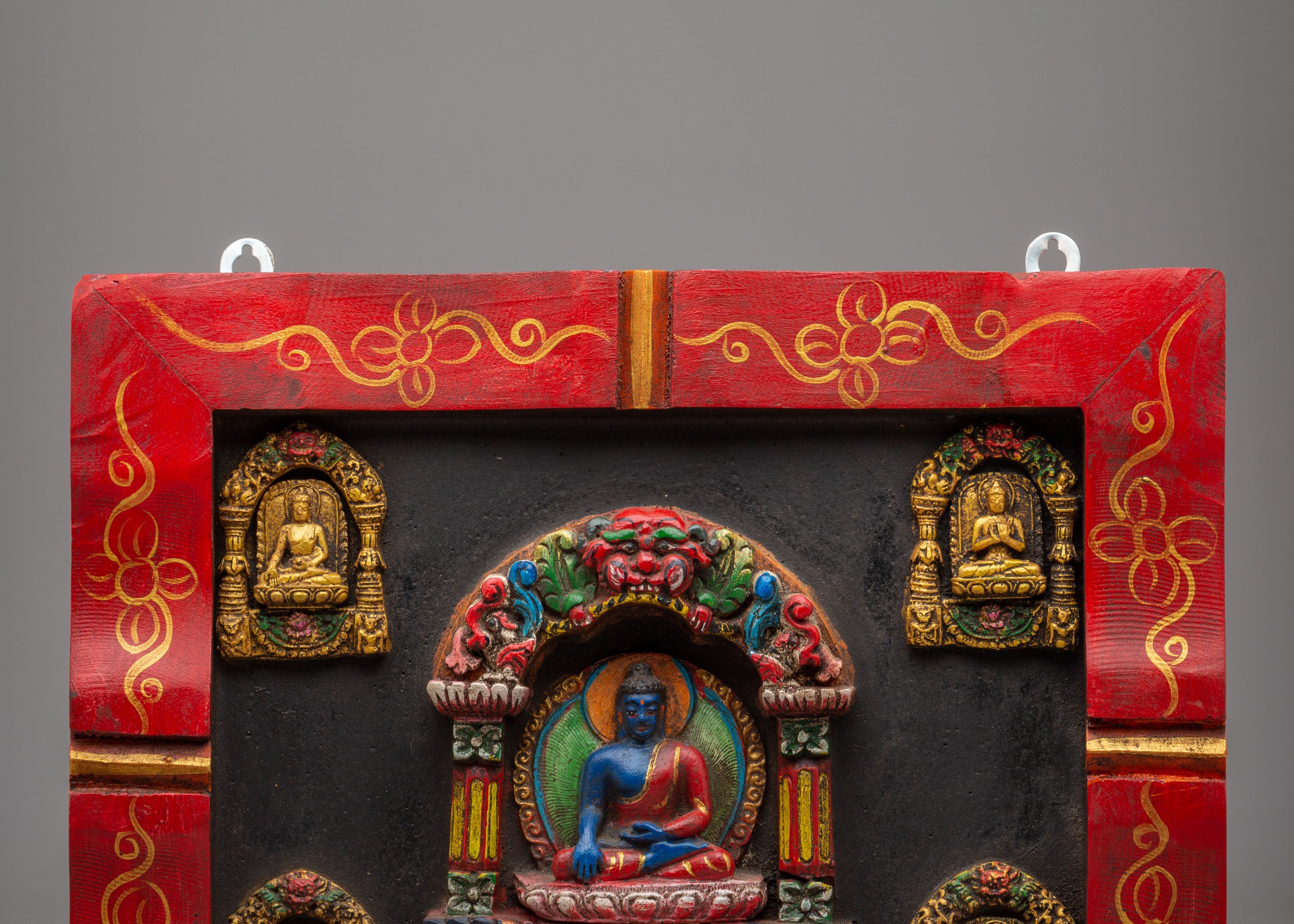 Buddhist Shakyamuni Buddha Wall Decor | Handcrafted Wooden Artwork