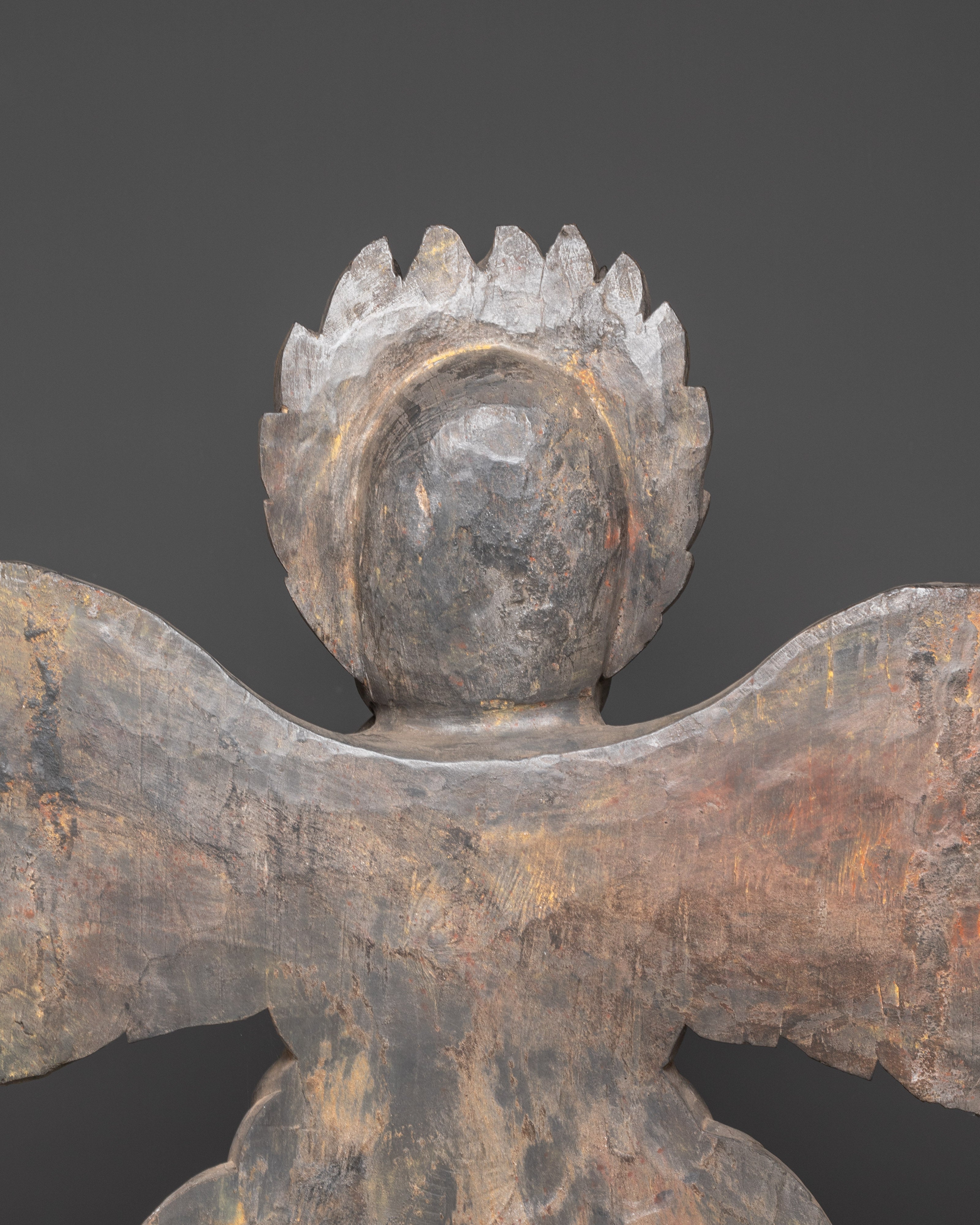 Garuda Wooden Statue | Buddhist Guardian Sculpture