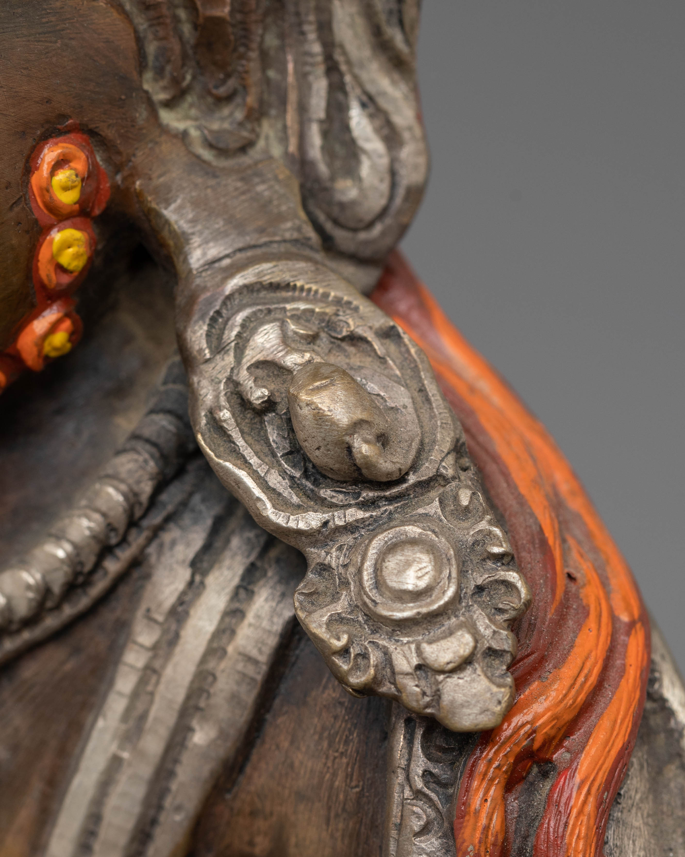 Oxidized Copper Dzambhala Sculpture | Traditional Himalayan Art