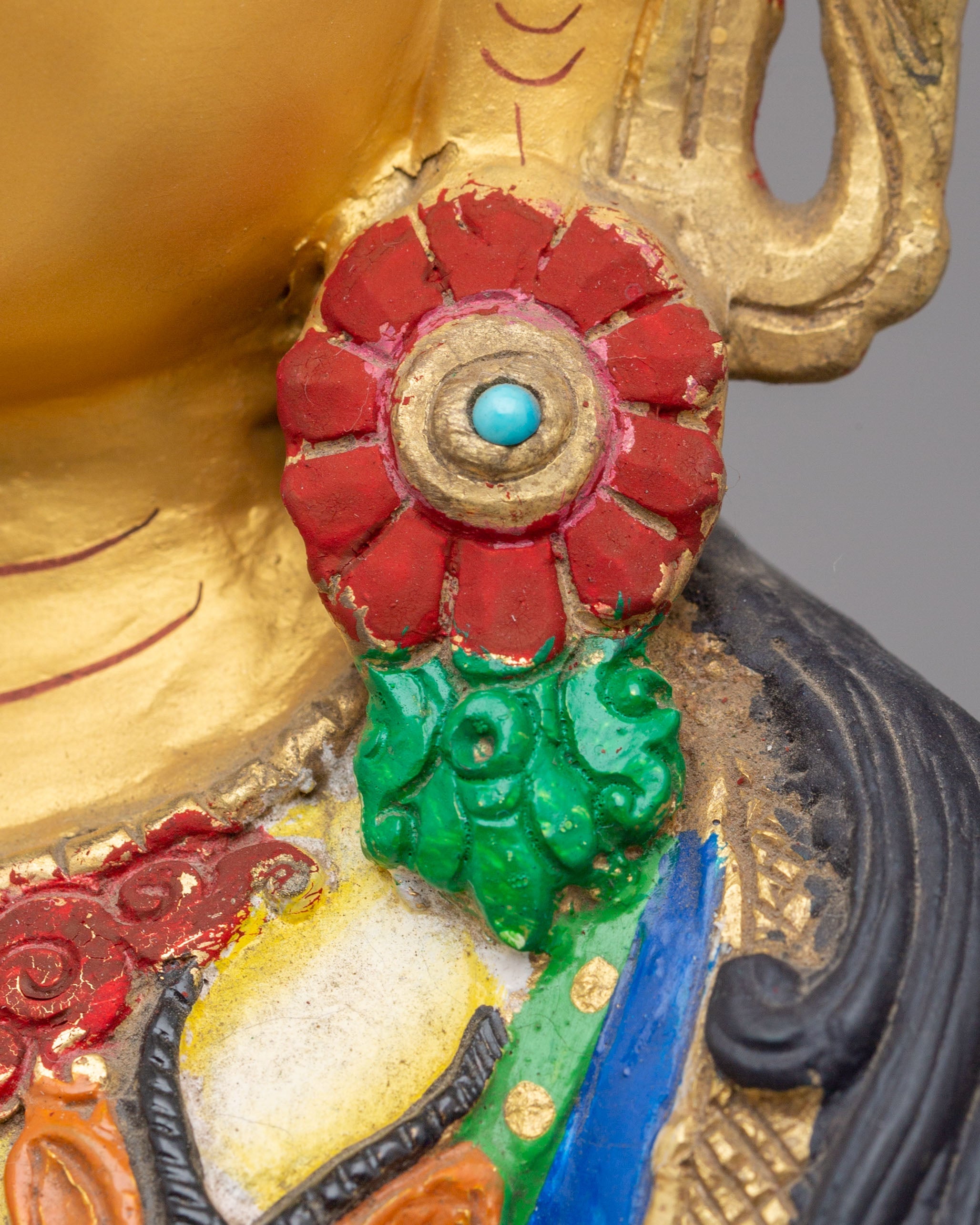 Handcrafted Compassion Chenrezig Statue | Tibetan Bodhisattva Art