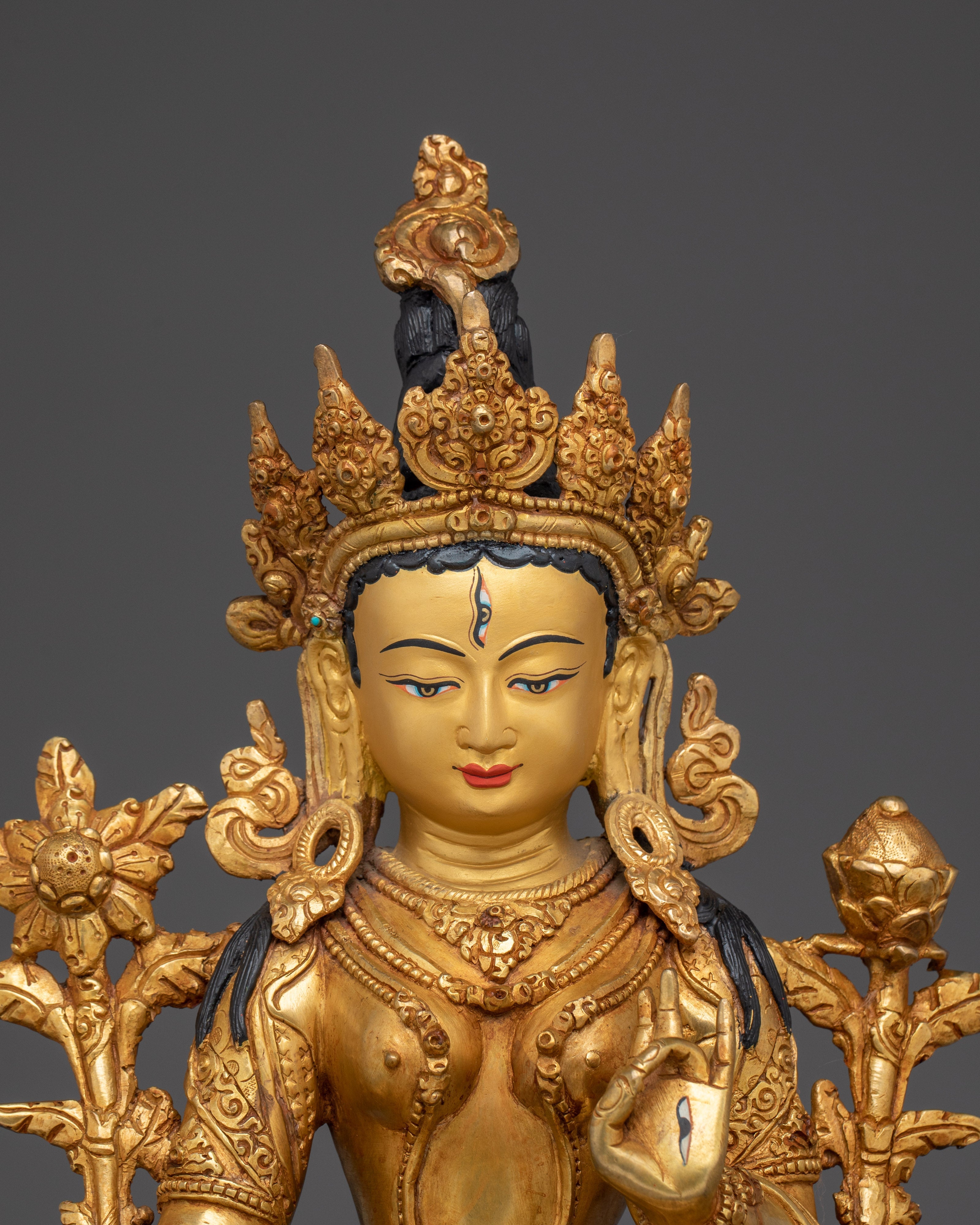 Sita Tara Healing Deity Statue | White Tara - Symbol of Compassion and Healing