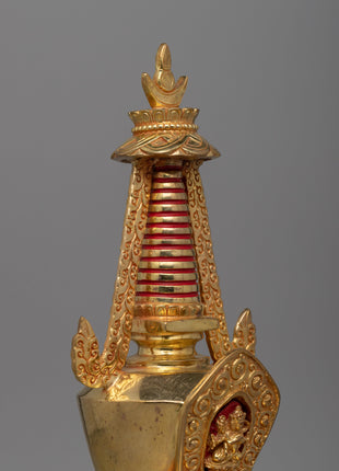 Handcrafted Sacred Buddhist Stupa | Buddhist Decor for Blessings and Enlightenment